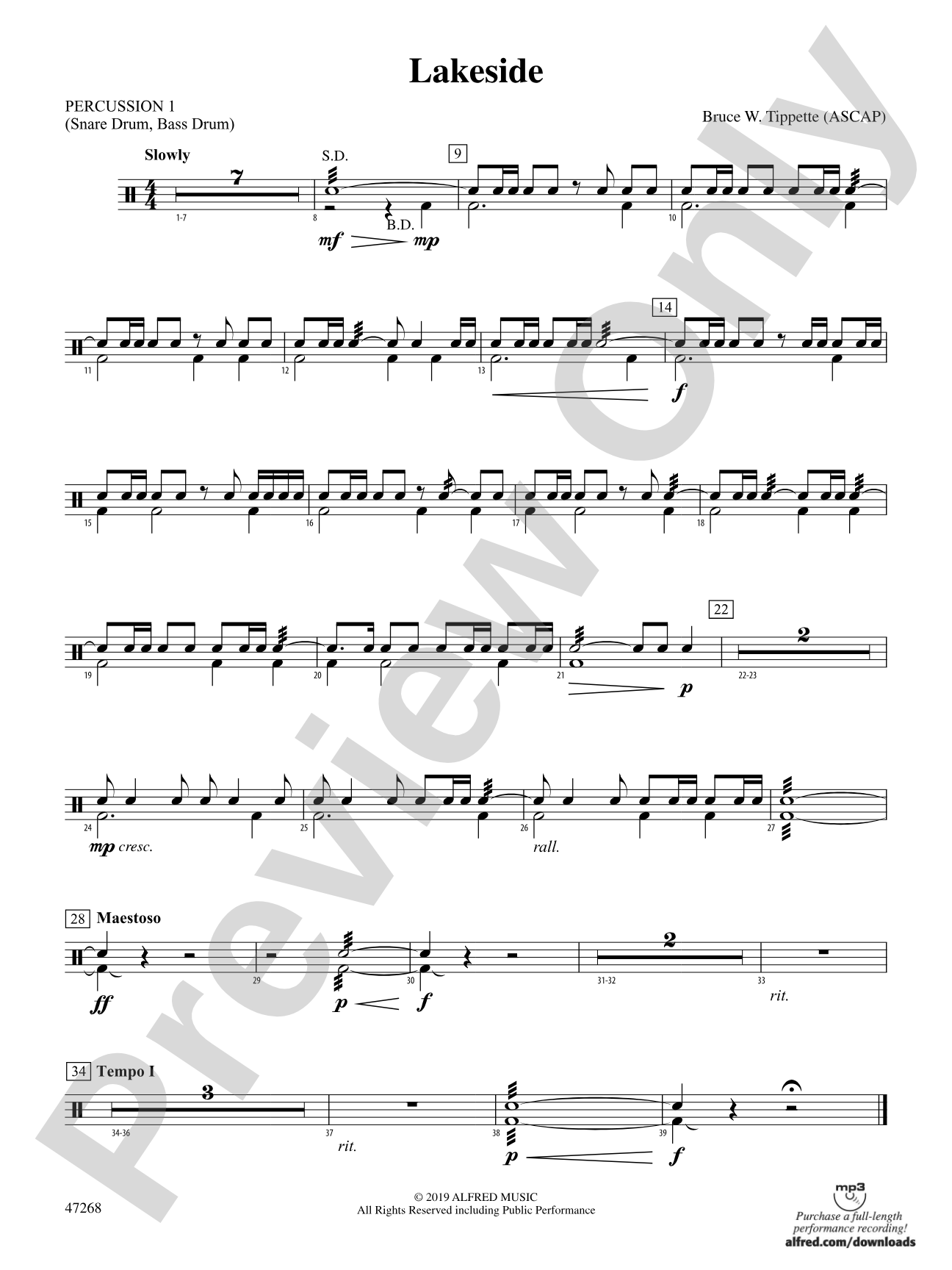 Lakeside: 1st Percussion