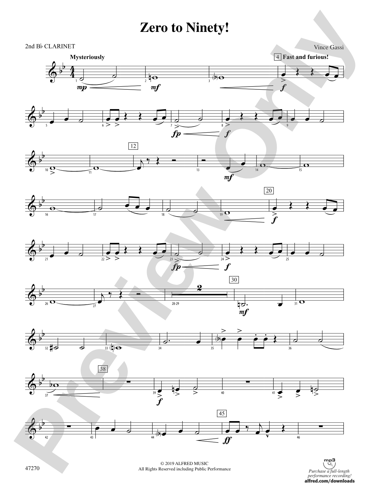 Zero to Ninety!: 2nd B-flat Clarinet