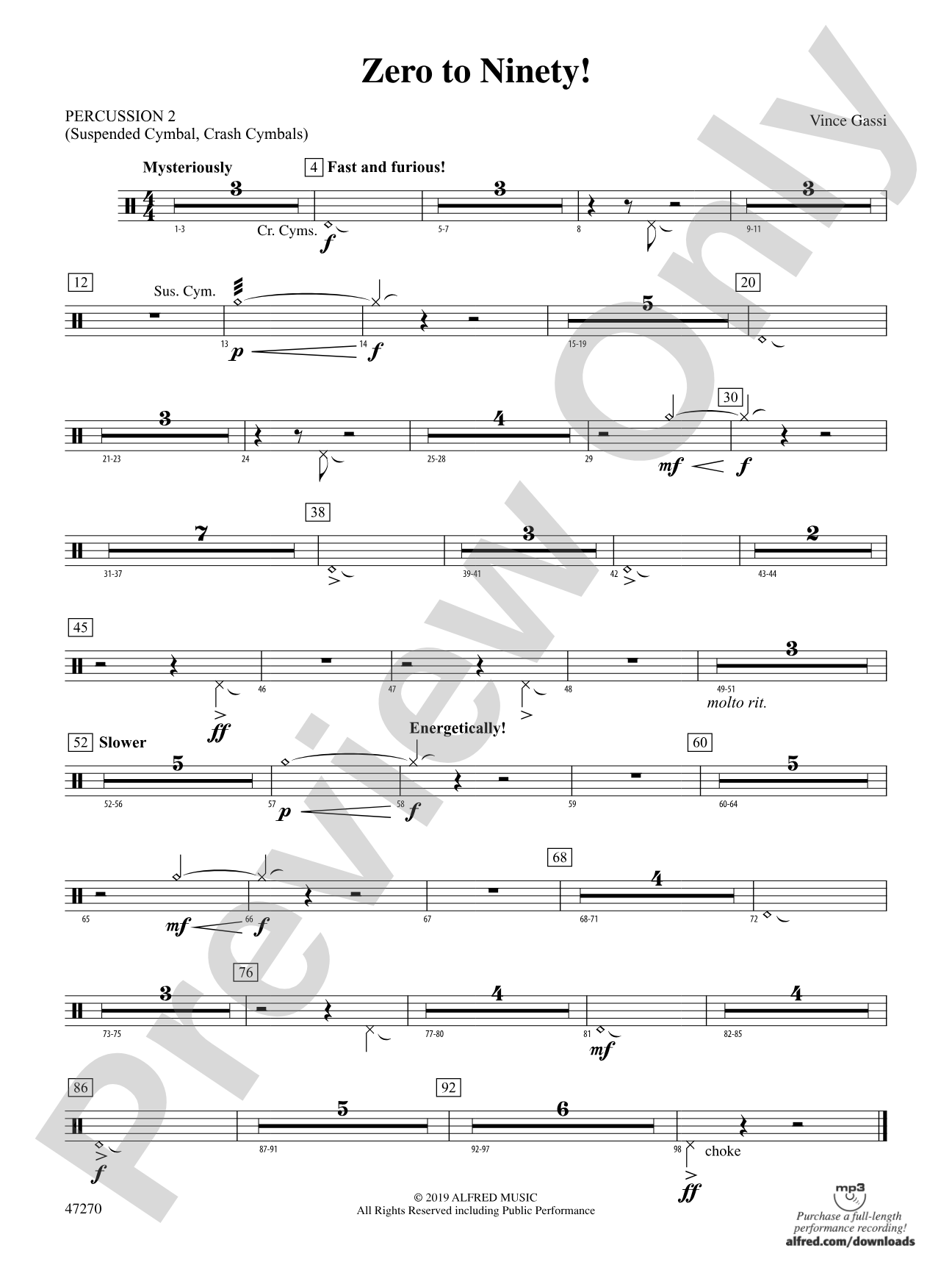Zero to Ninety!: 2nd Percussion