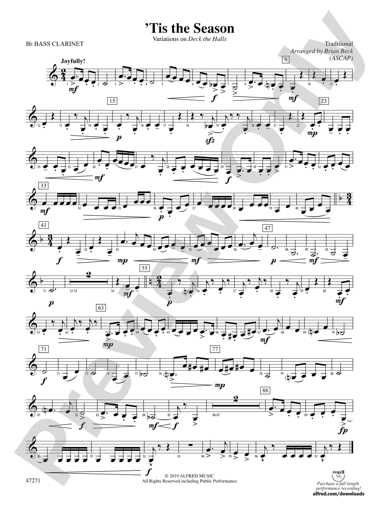 'Tis the Season: B-flat Bass Clarinet