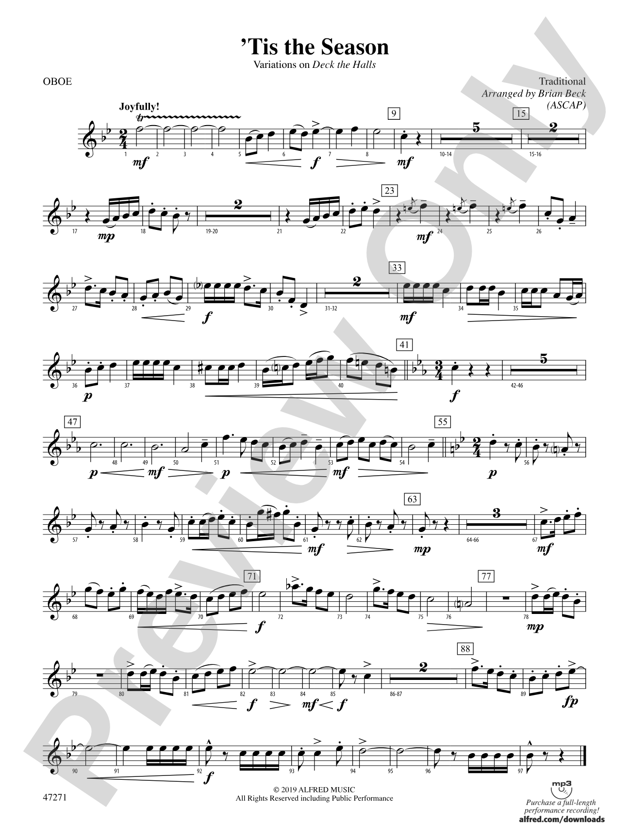 'Tis the Season: Oboe