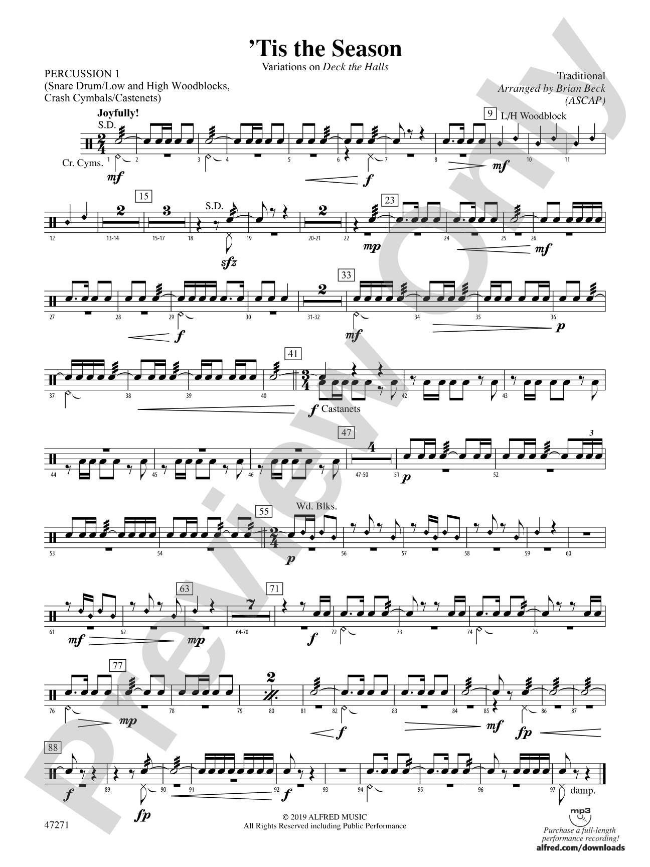 'Tis the Season: 1st Percussion