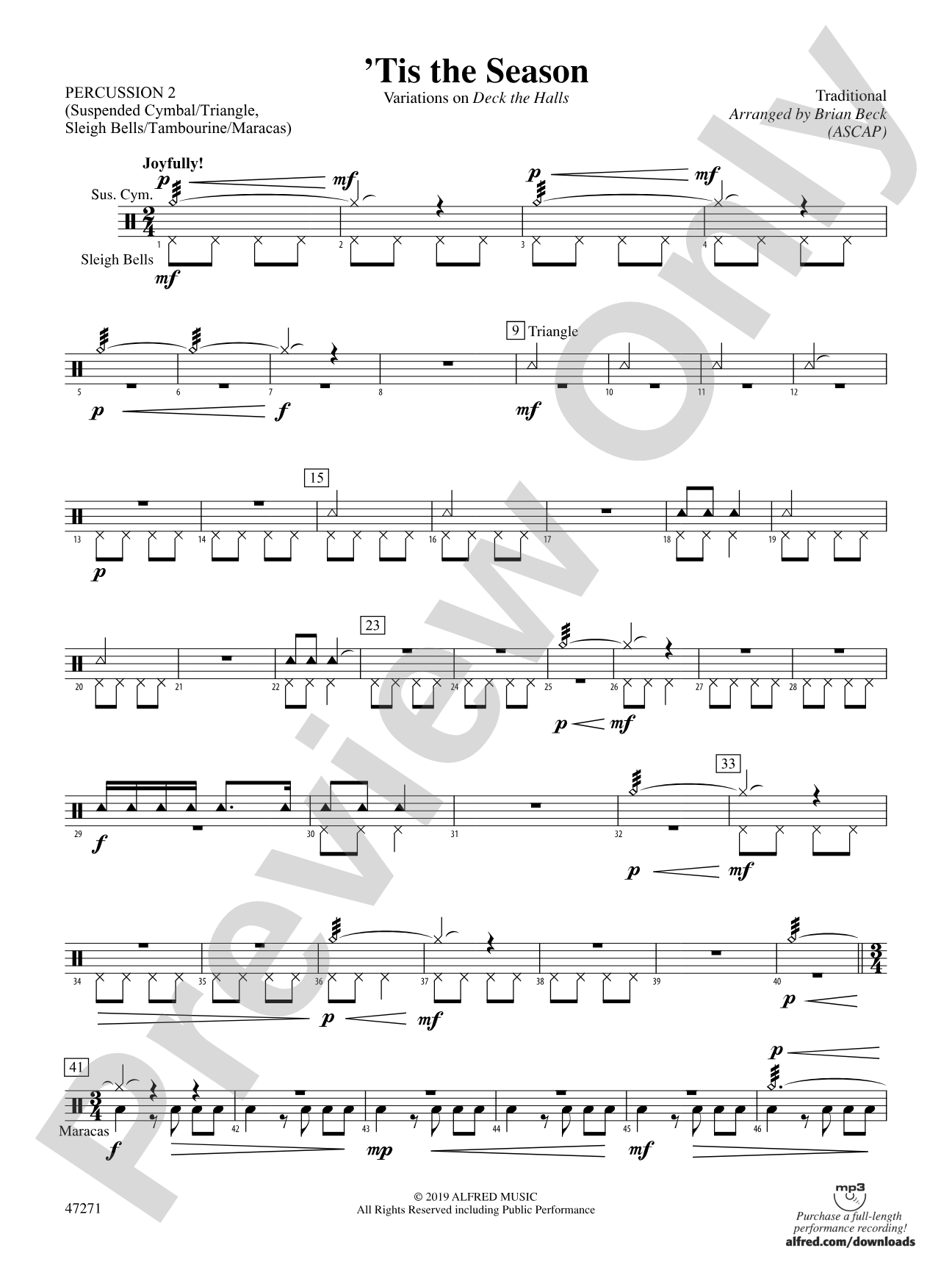 'Tis the Season: 2nd Percussion