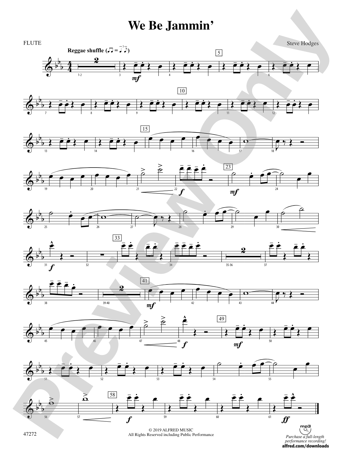 We Be Jammin': Flute