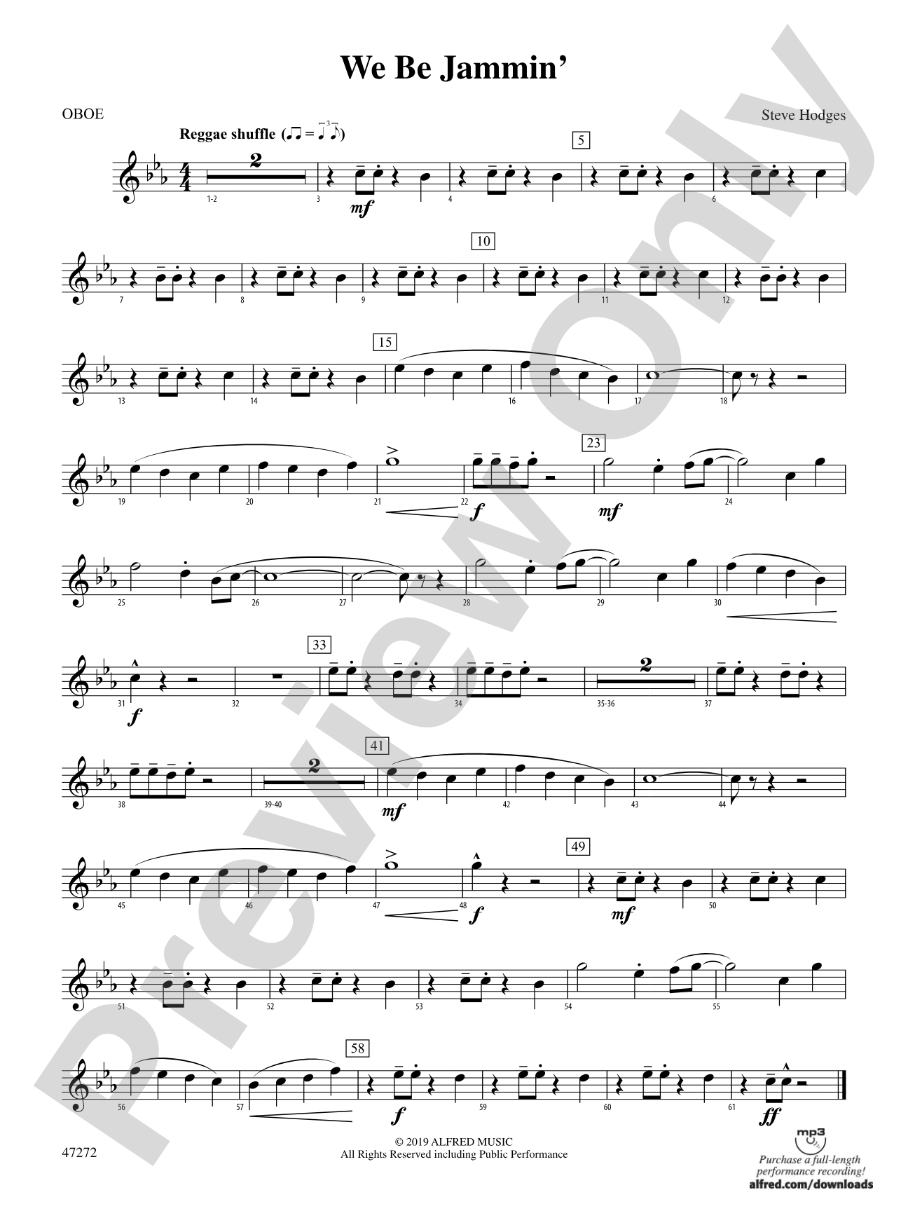 We Be Jammin': Oboe