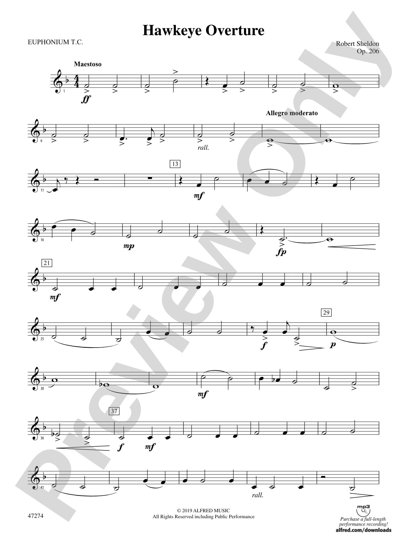 Hawkeye Overture: Baritone T.C.