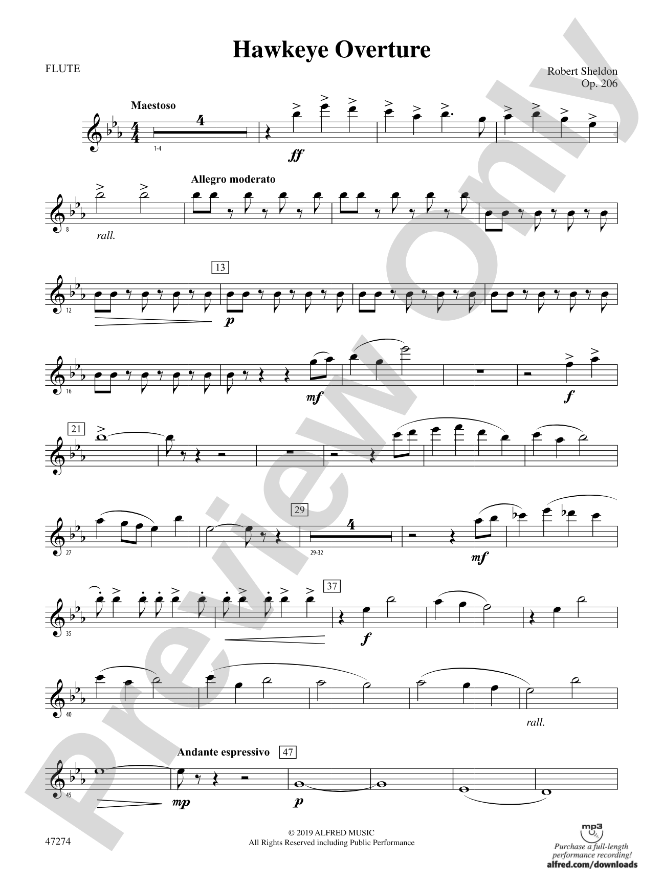 Hawkeye Overture: Flute