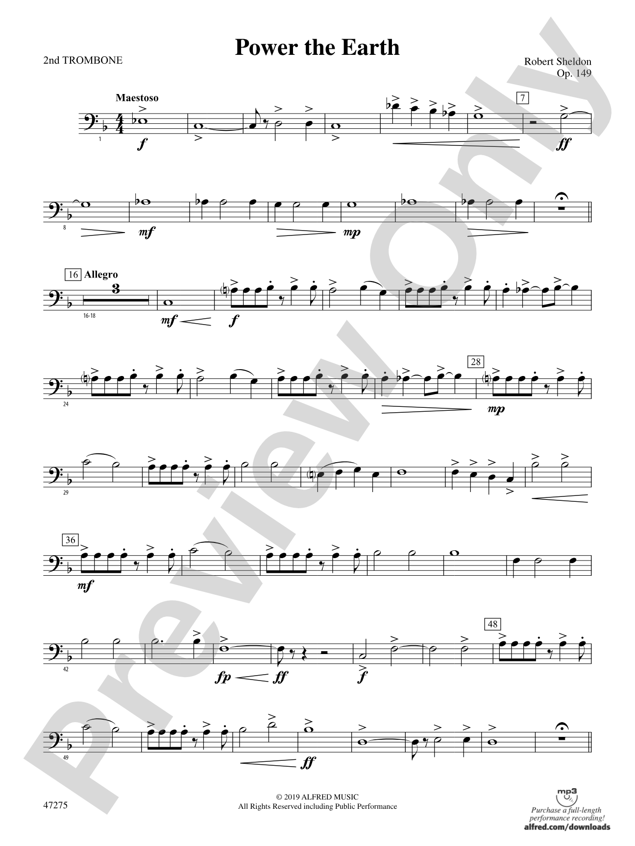 Power the Earth: 2nd Trombone
