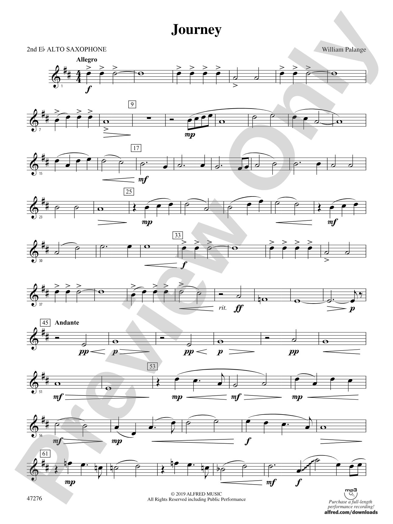 Journey: 2nd E-flat Alto Saxophone