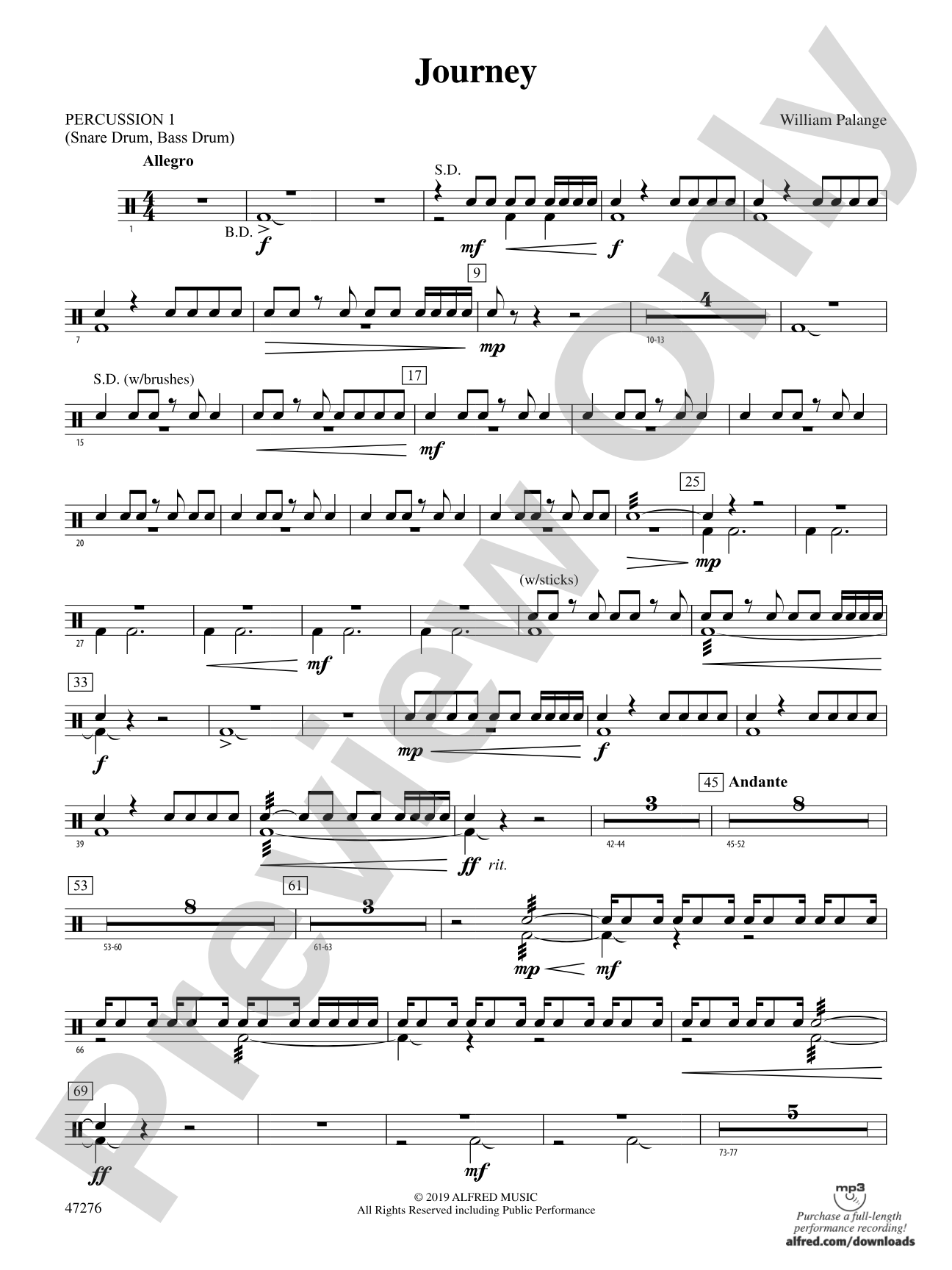 Journey: 1st Percussion