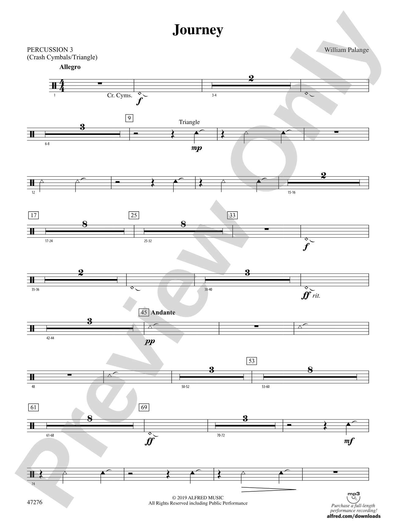 Journey: 3rd Percussion