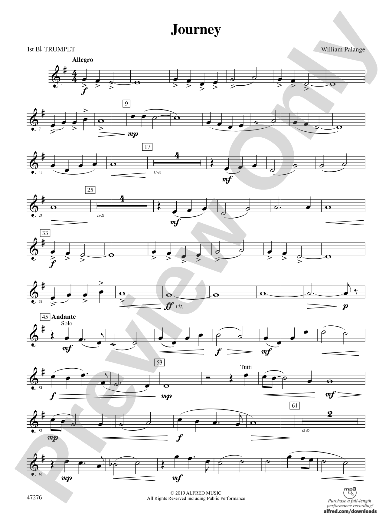 Journey: 1st B-flat Trumpet