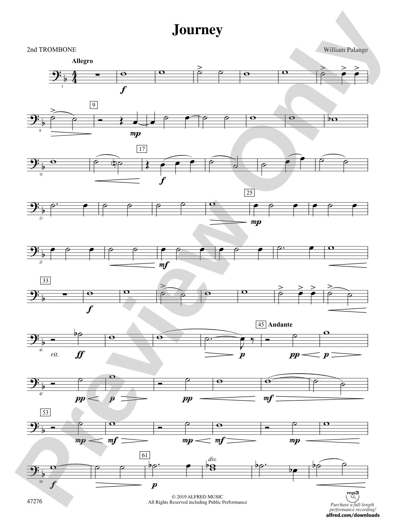Journey: 2nd Trombone