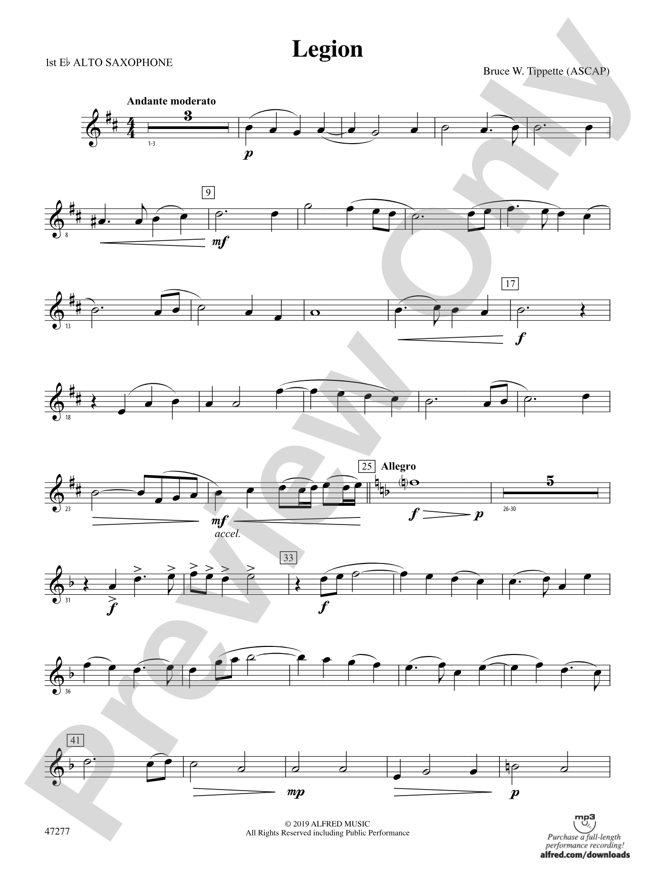Legion: E-flat Alto Saxophone
