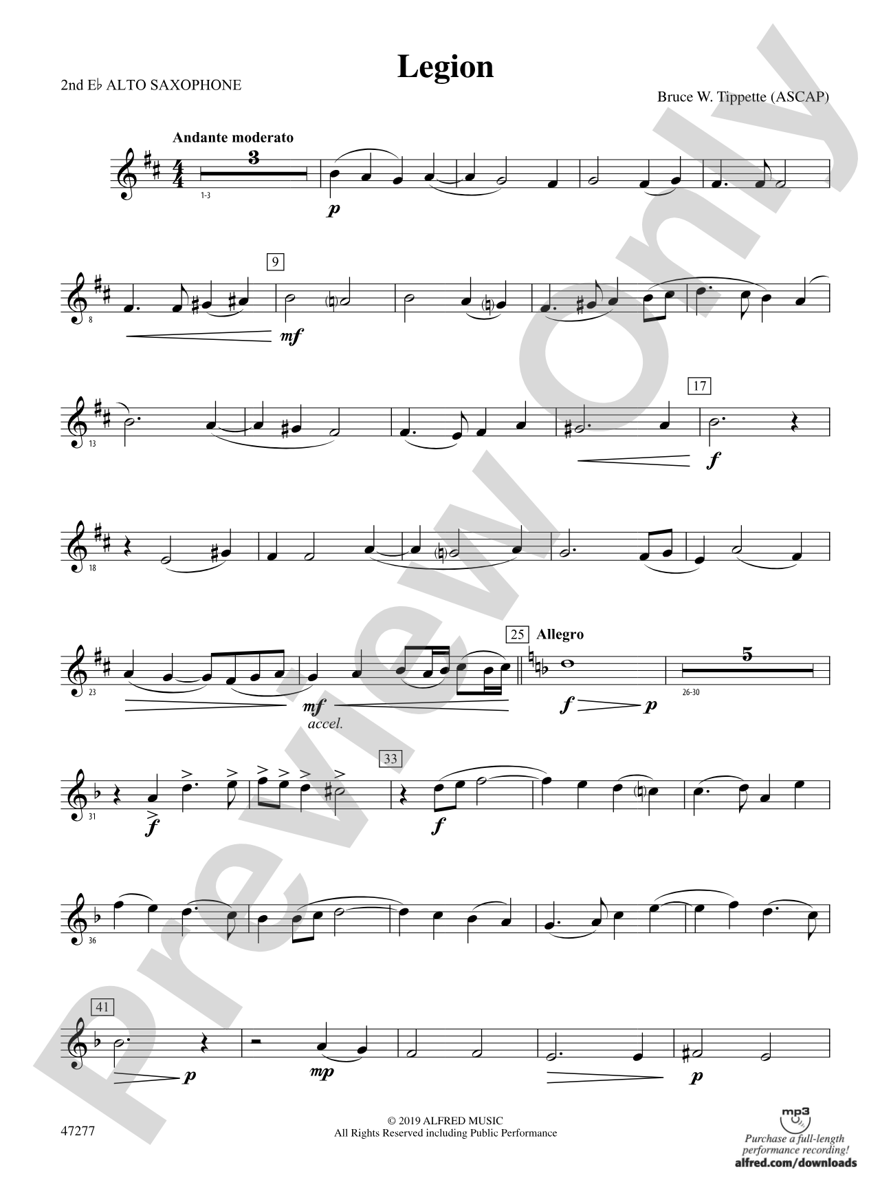 Legion: 2nd E-flat Alto Saxophone