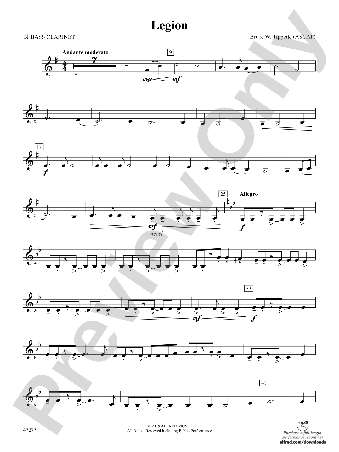 Legion: B-flat Bass Clarinet