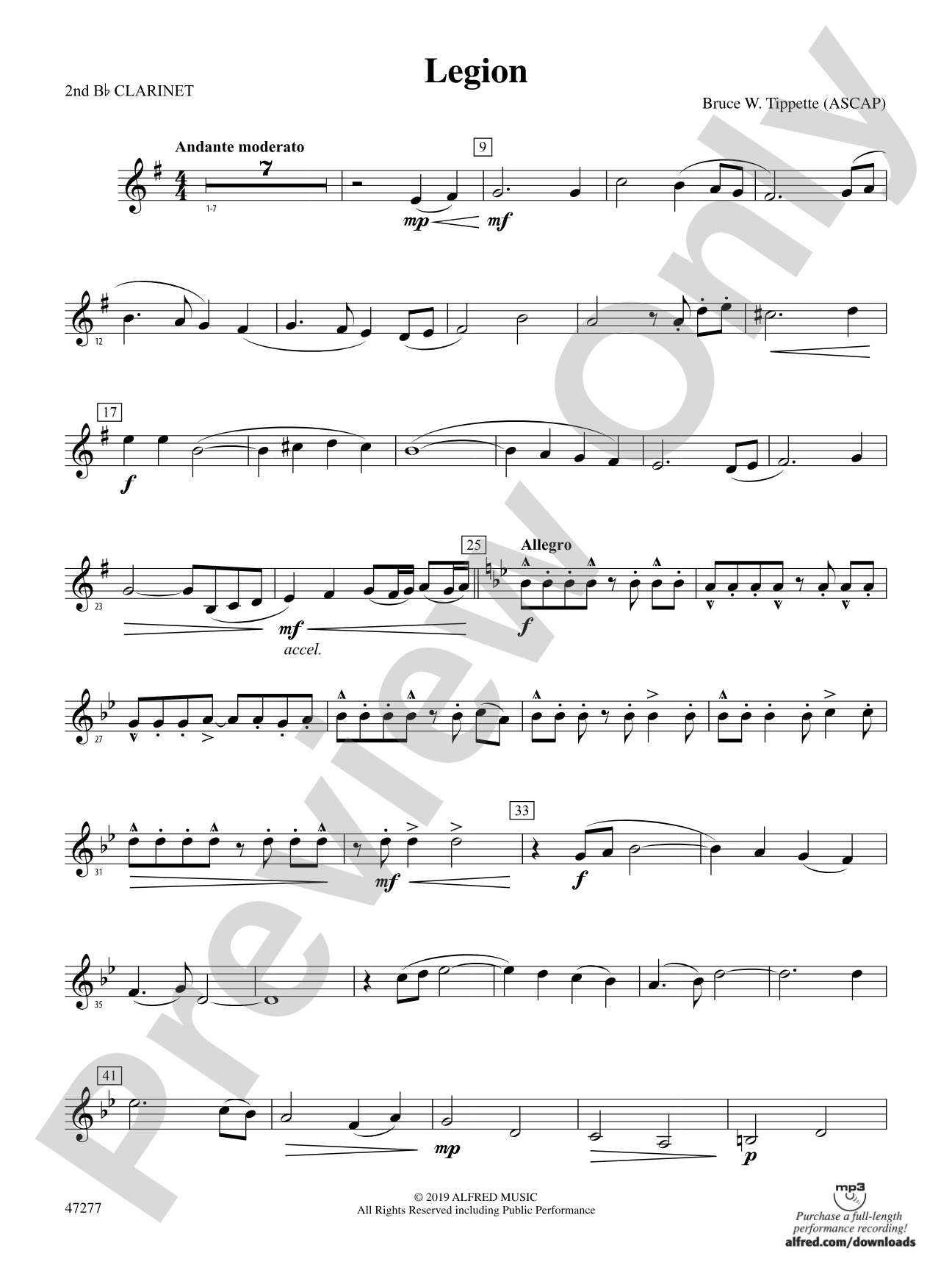 Legion: 2nd B-flat Clarinet