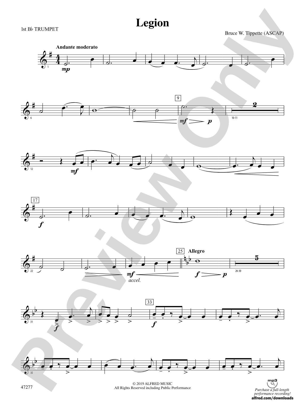Legion: 1st B-flat Trumpet