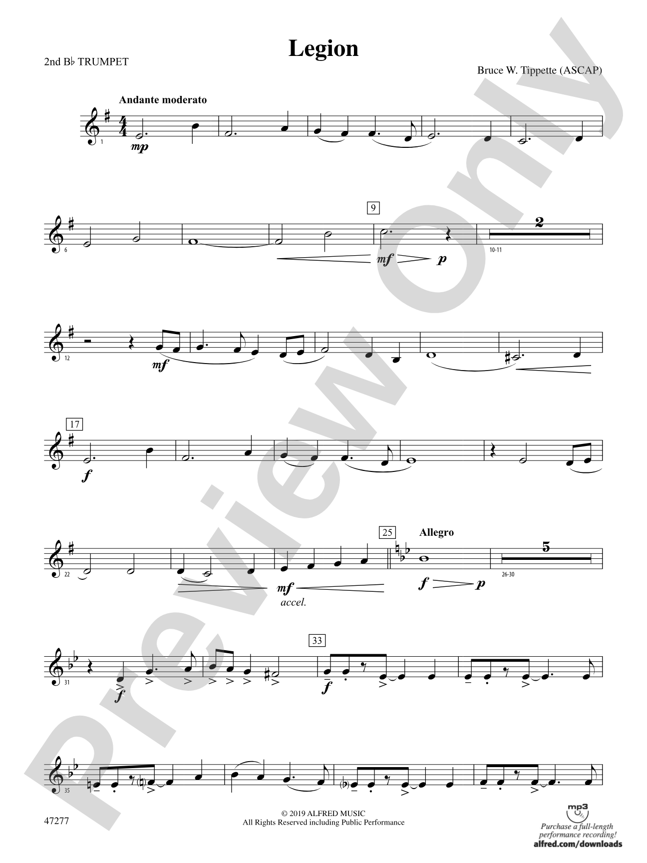Legion: 2nd B-flat Trumpet