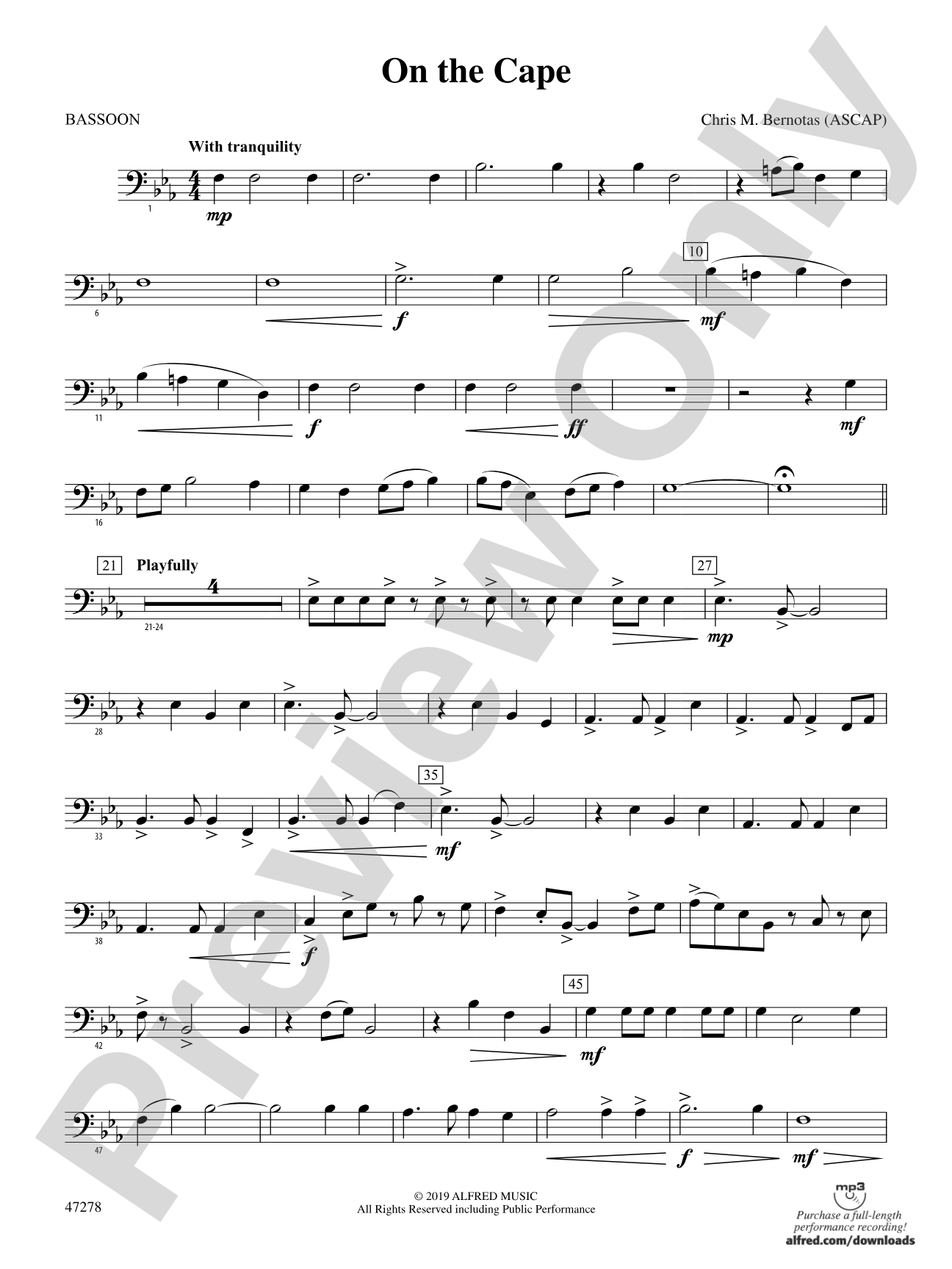 On the Cape: Bassoon