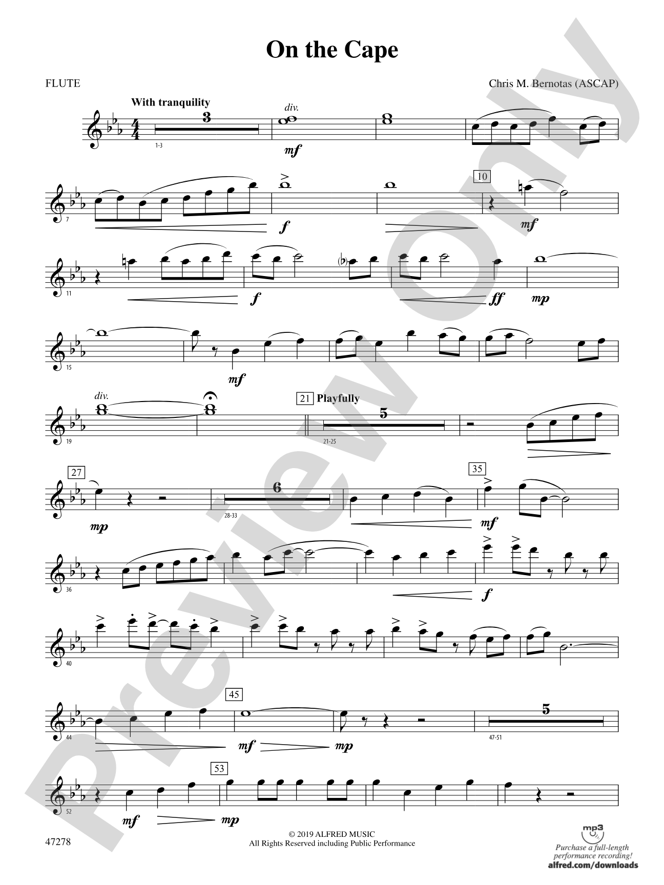 On the Cape: Flute