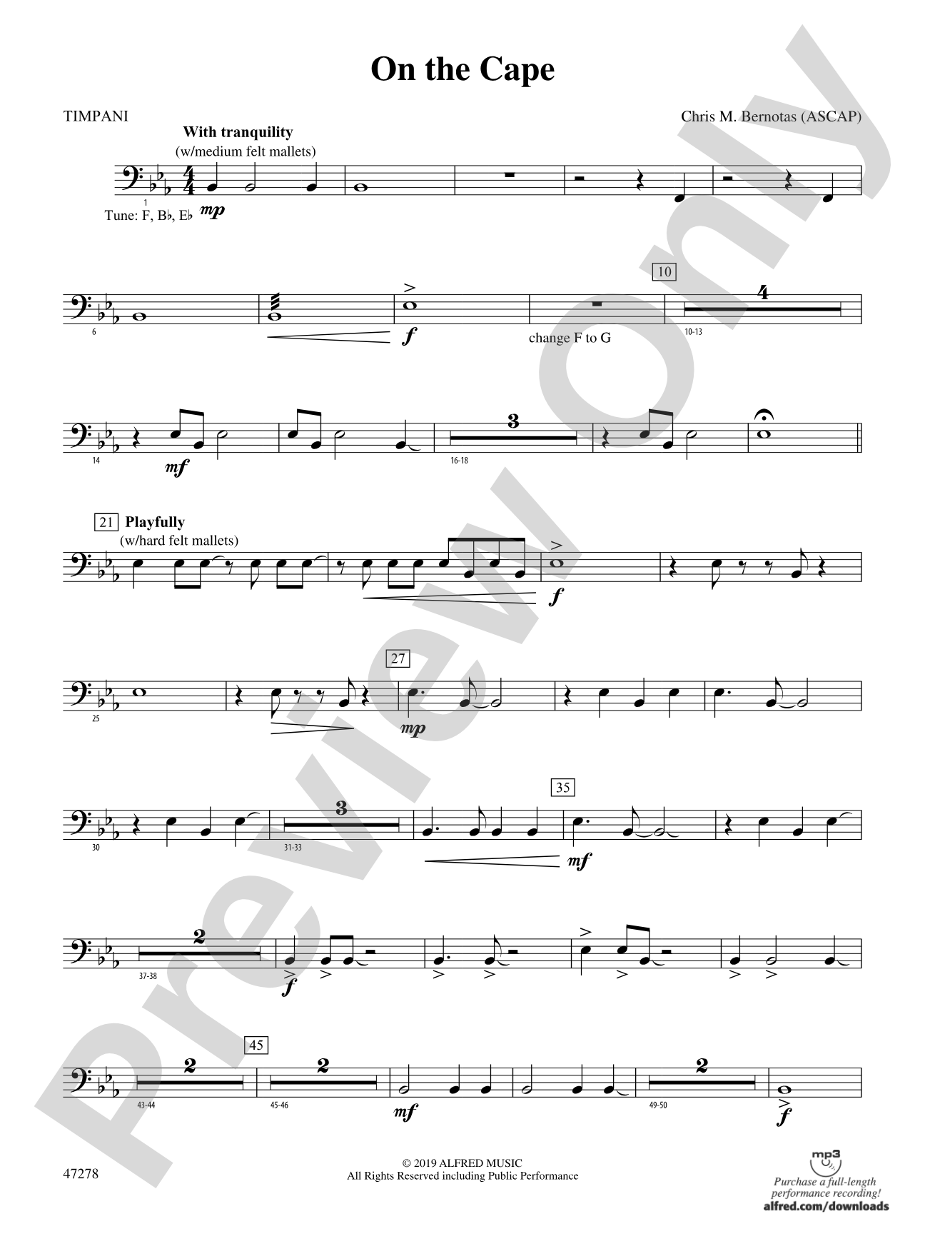 On the Cape: Timpani