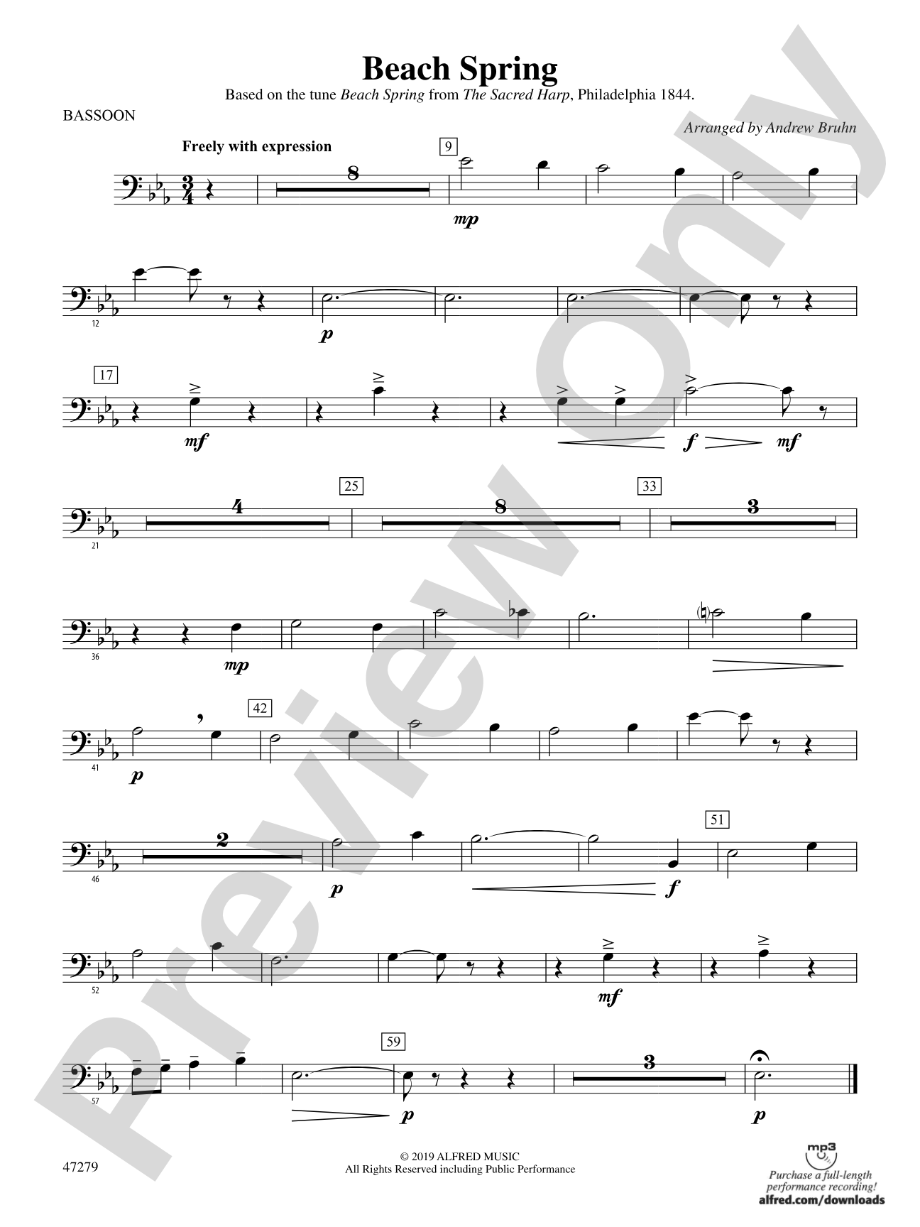 Beach Spring: Bassoon