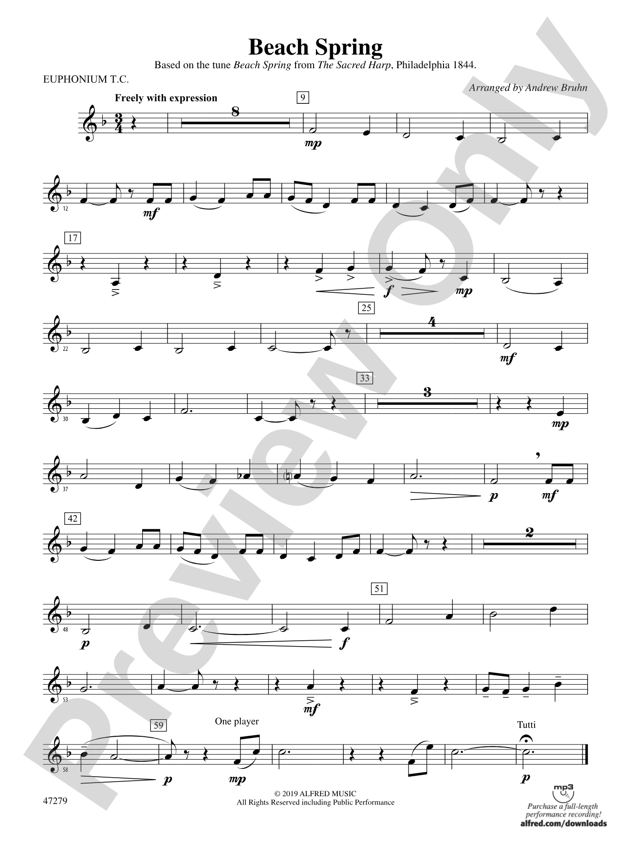 Beach Spring: Baritone T.C.