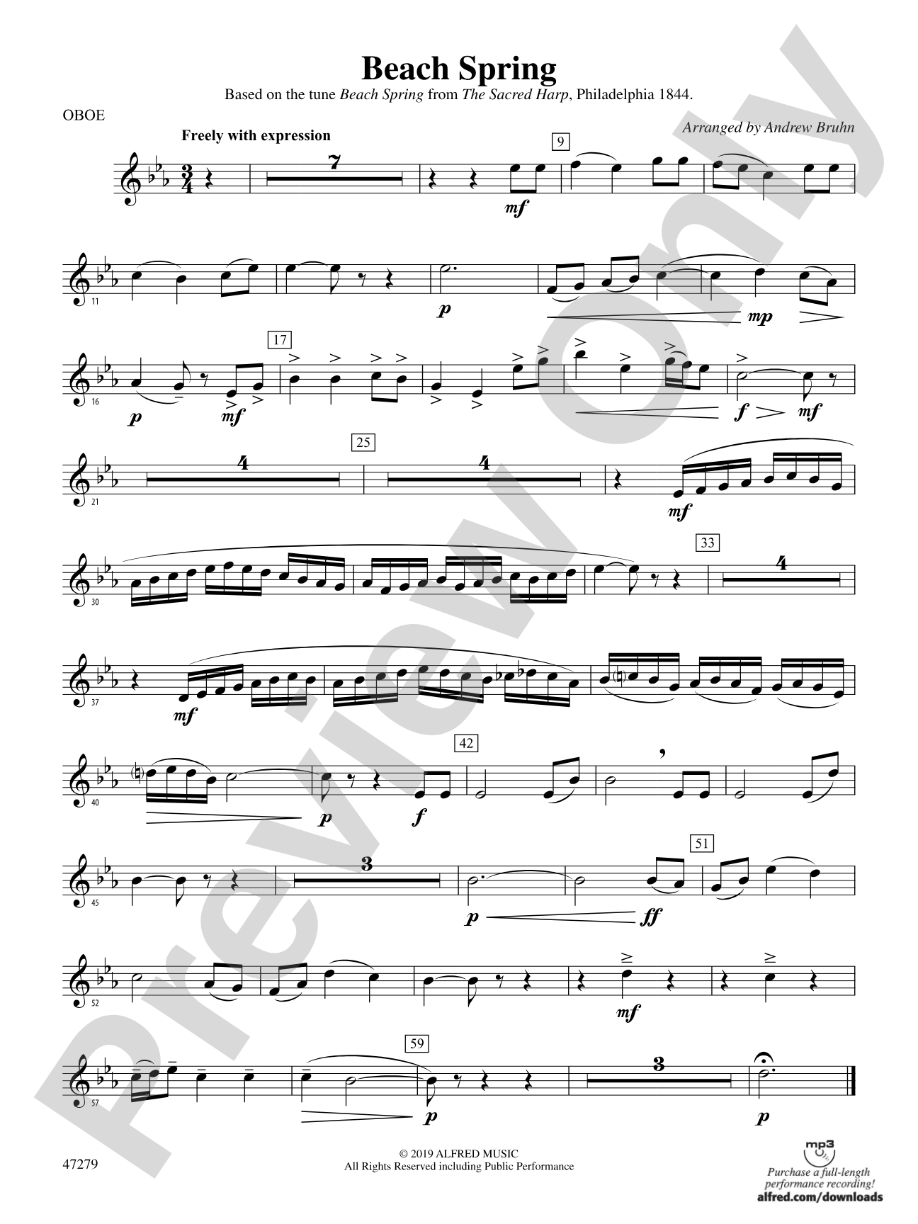 Beach Spring: Oboe