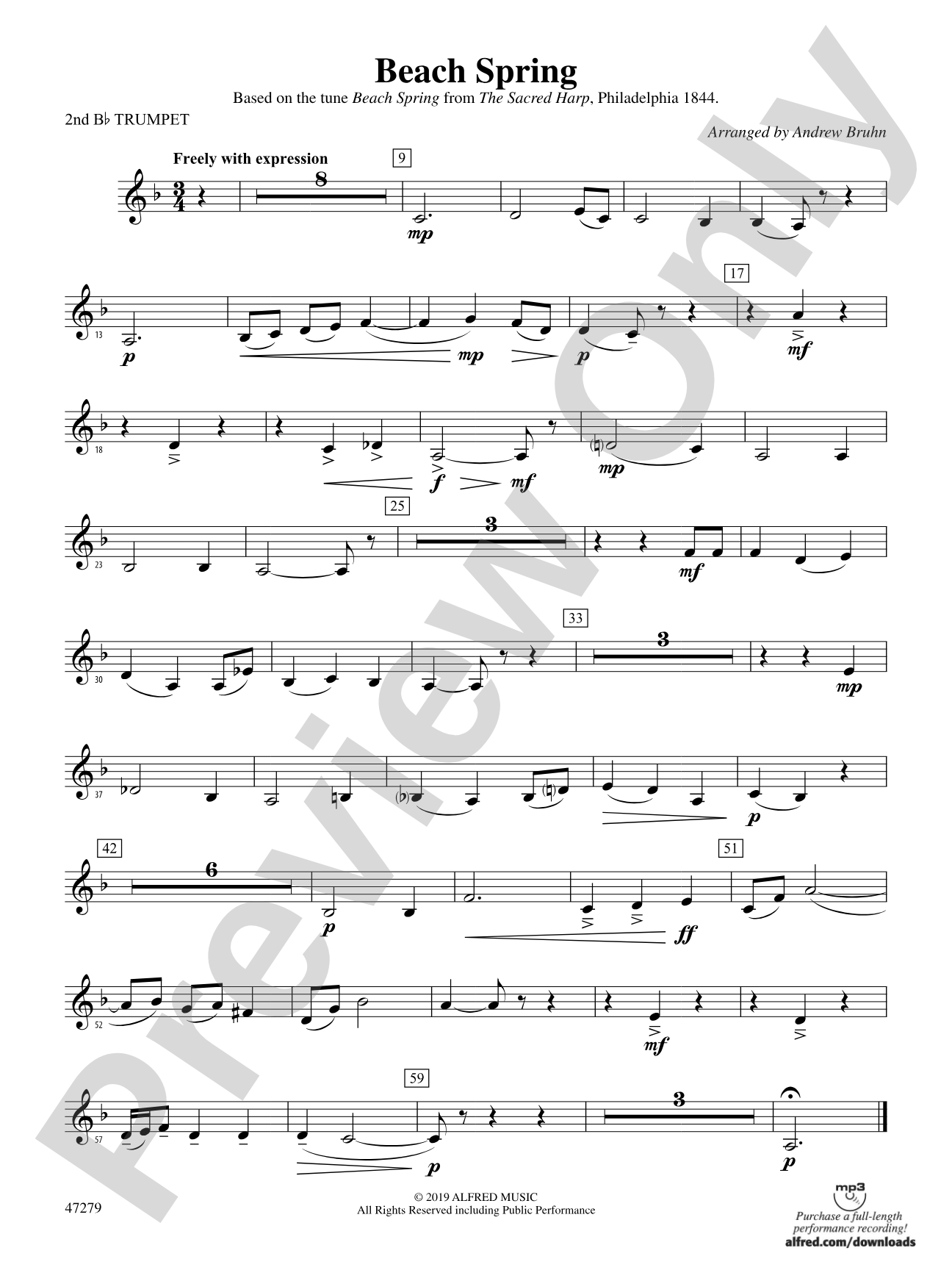 Beach Spring: 2nd B-flat Trumpet