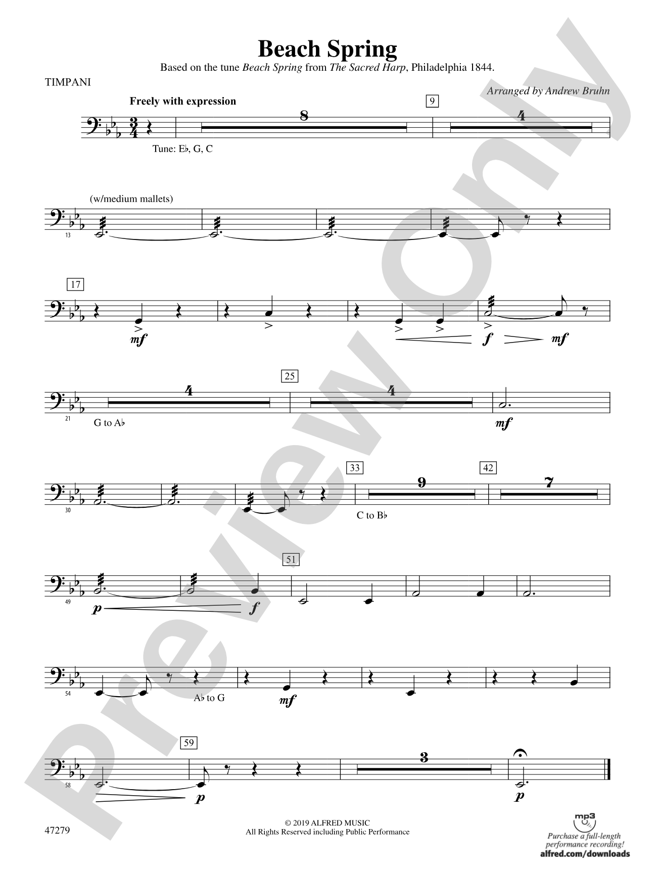 Beach Spring: Timpani