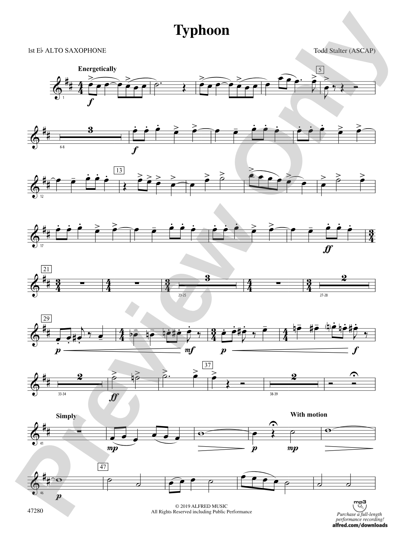 Typhoon: E-flat Alto Saxophone