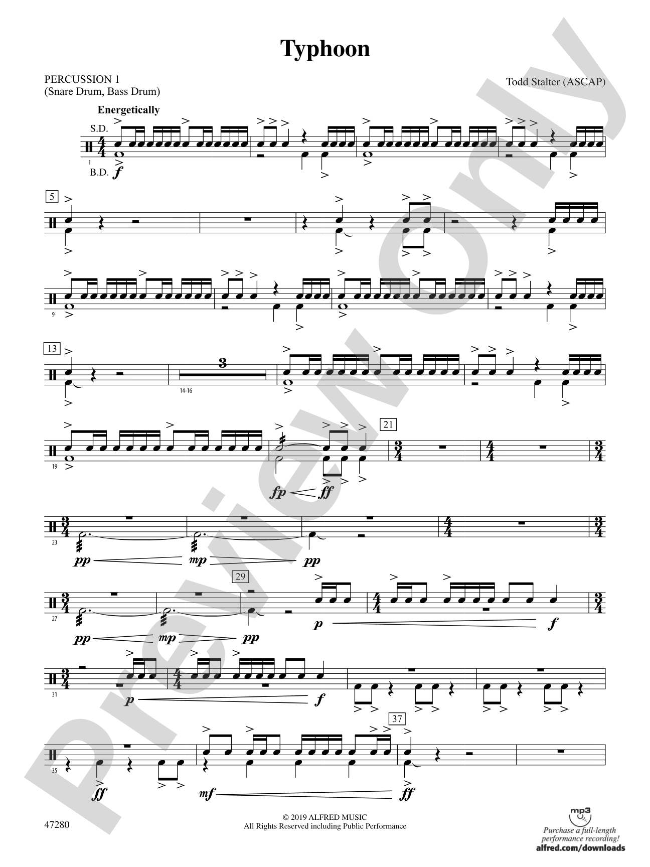 Typhoon: 1st Percussion