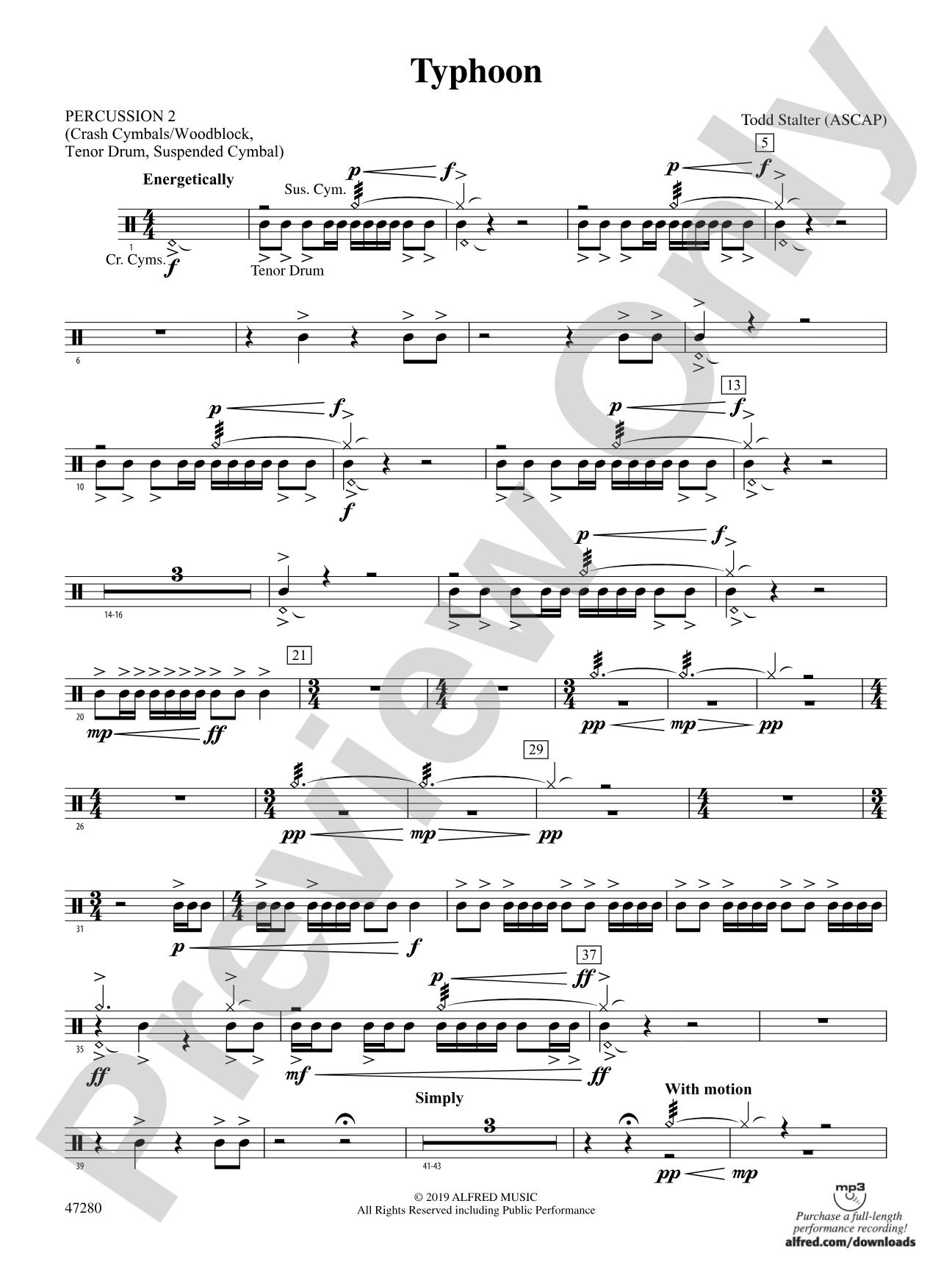 Typhoon: 2nd Percussion
