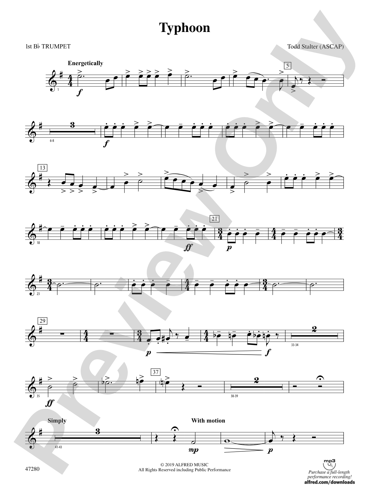 Typhoon: 1st B-flat Trumpet