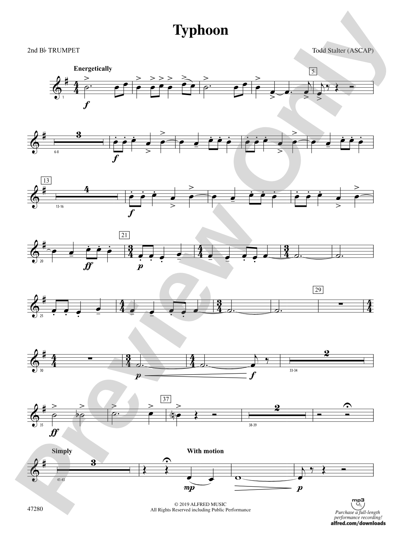 Typhoon: 2nd B-flat Trumpet