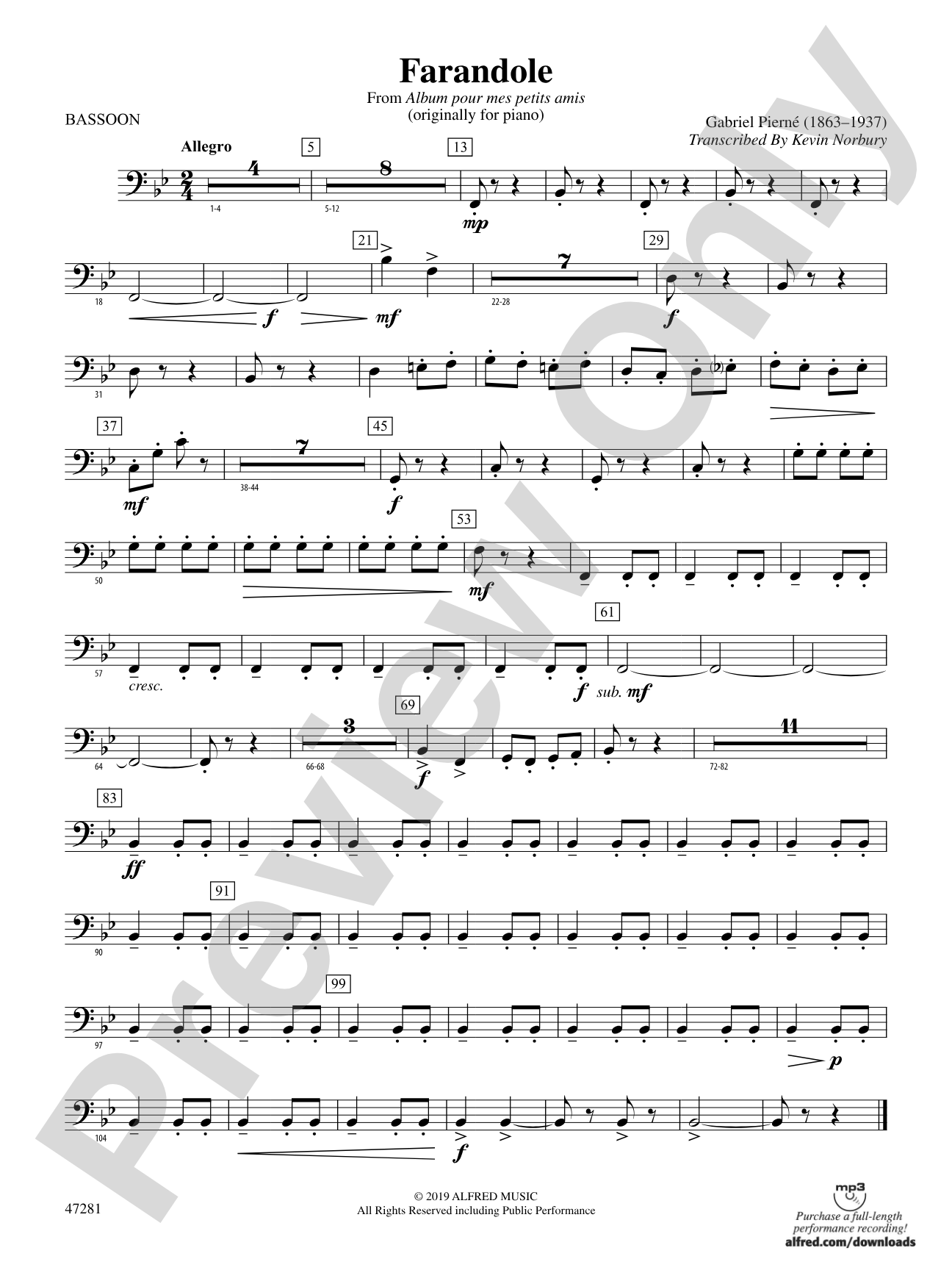 Farandole: Bassoon