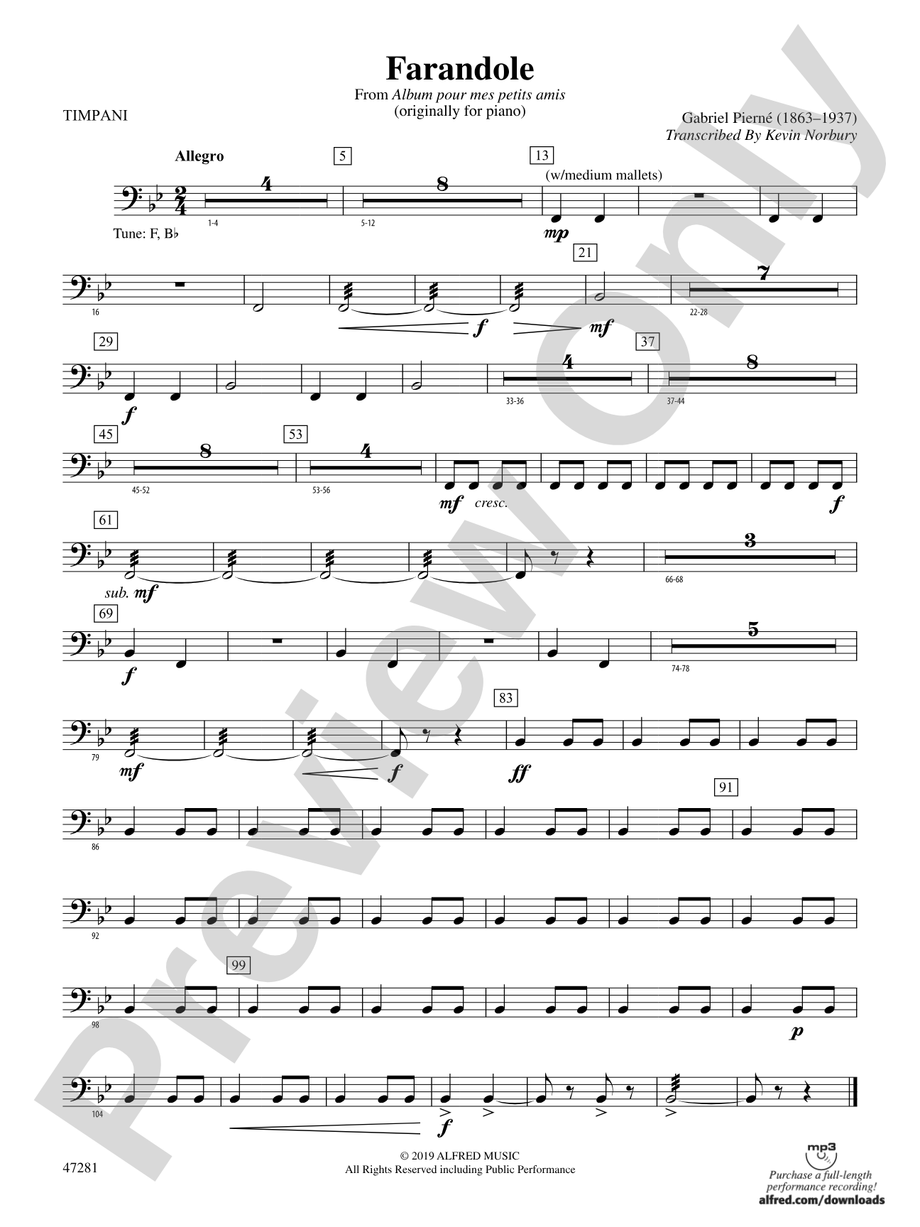 Farandole: Timpani
