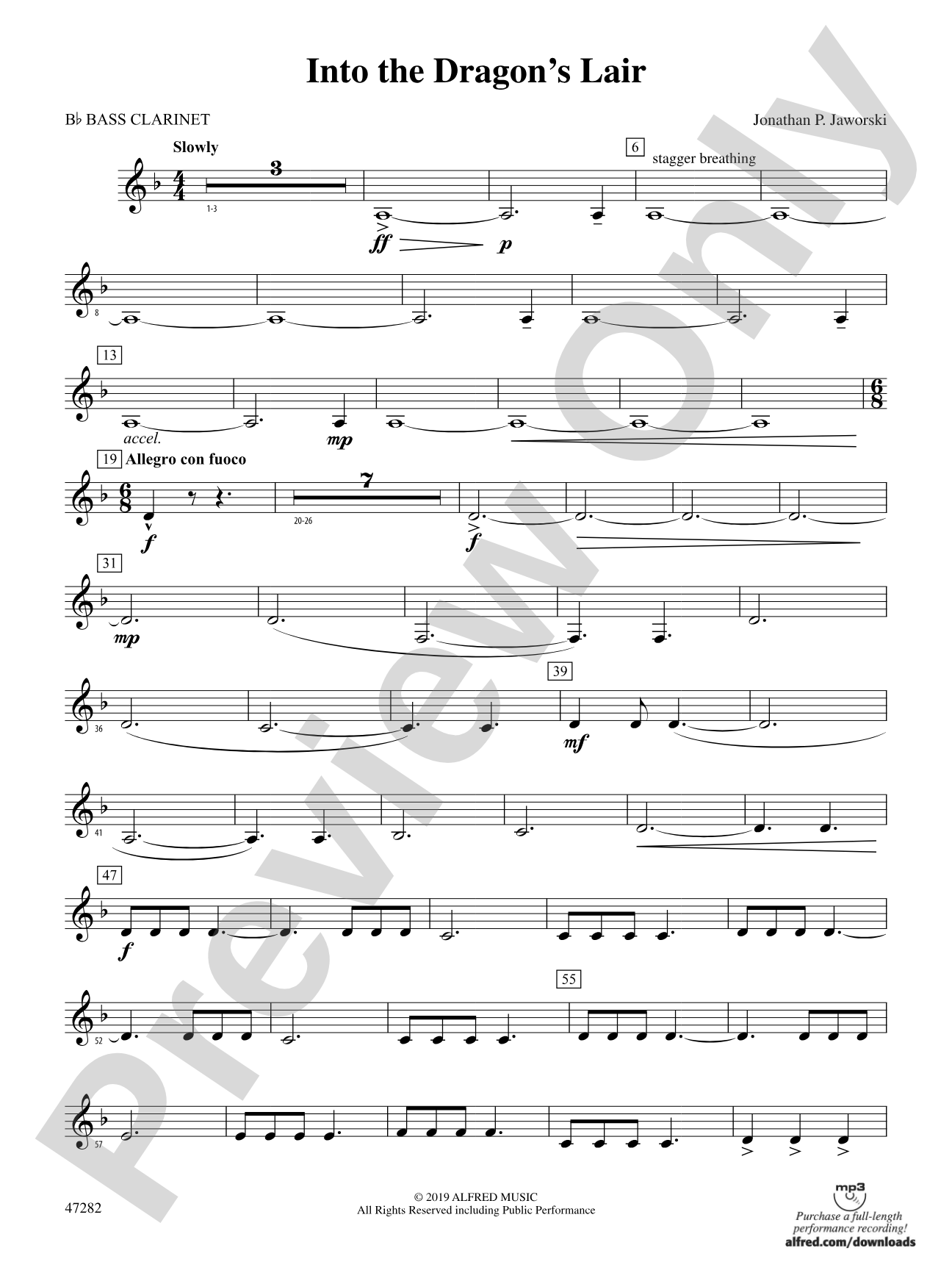 Into the Dragon's Lair: B-flat Bass Clarinet