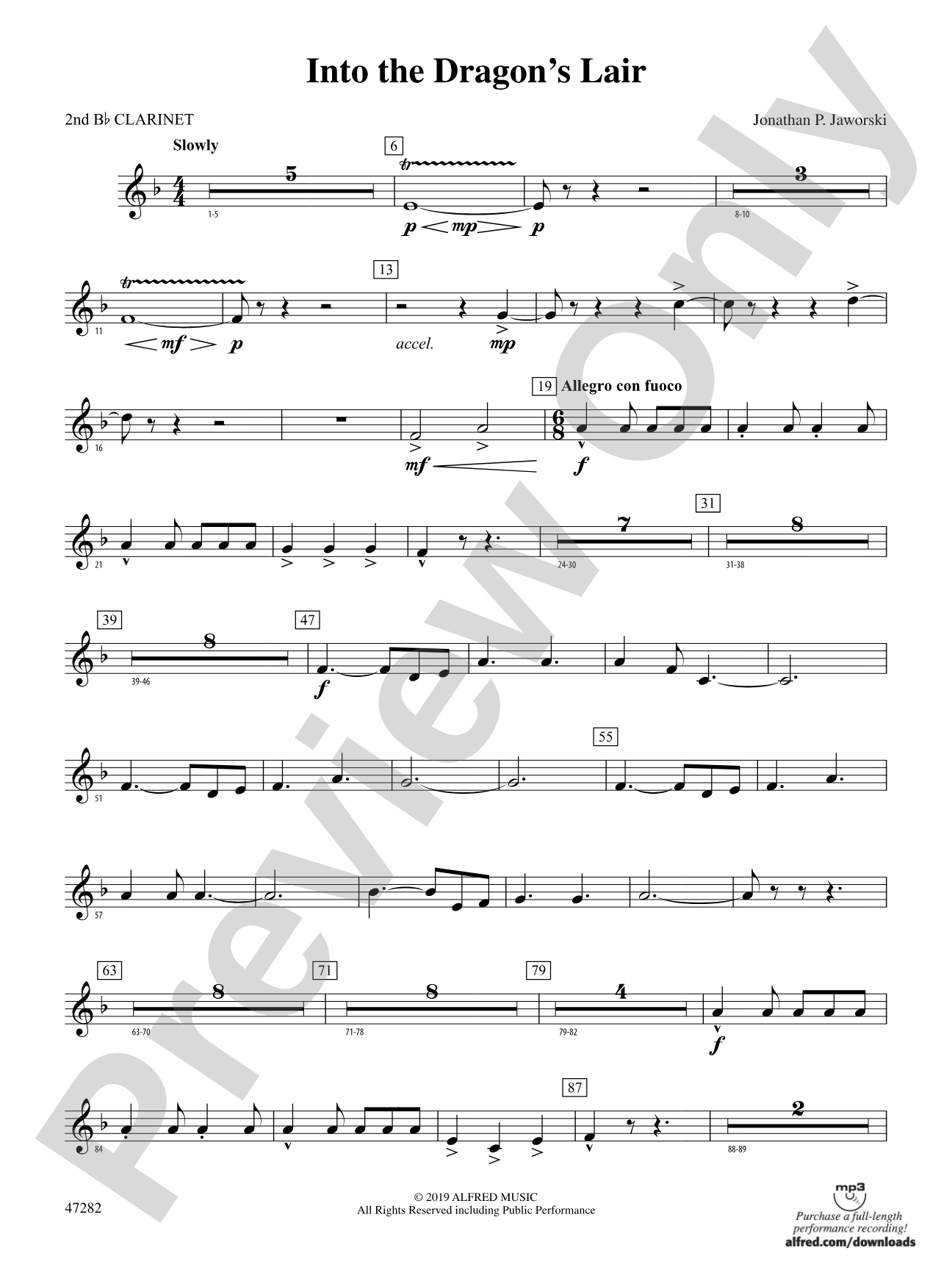 Into the Dragon's Lair: 2nd B-flat Clarinet