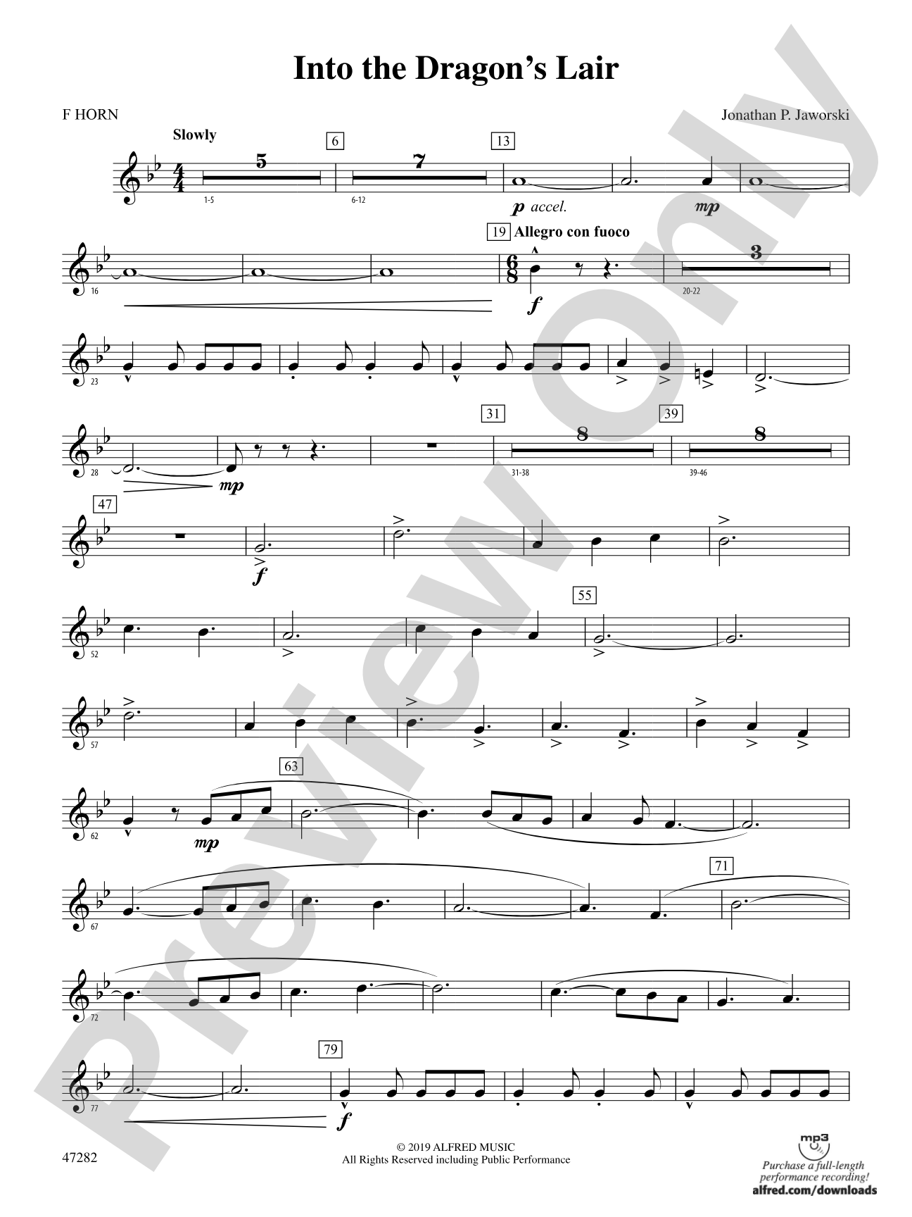 Into the Dragon's Lair: 1st F Horn