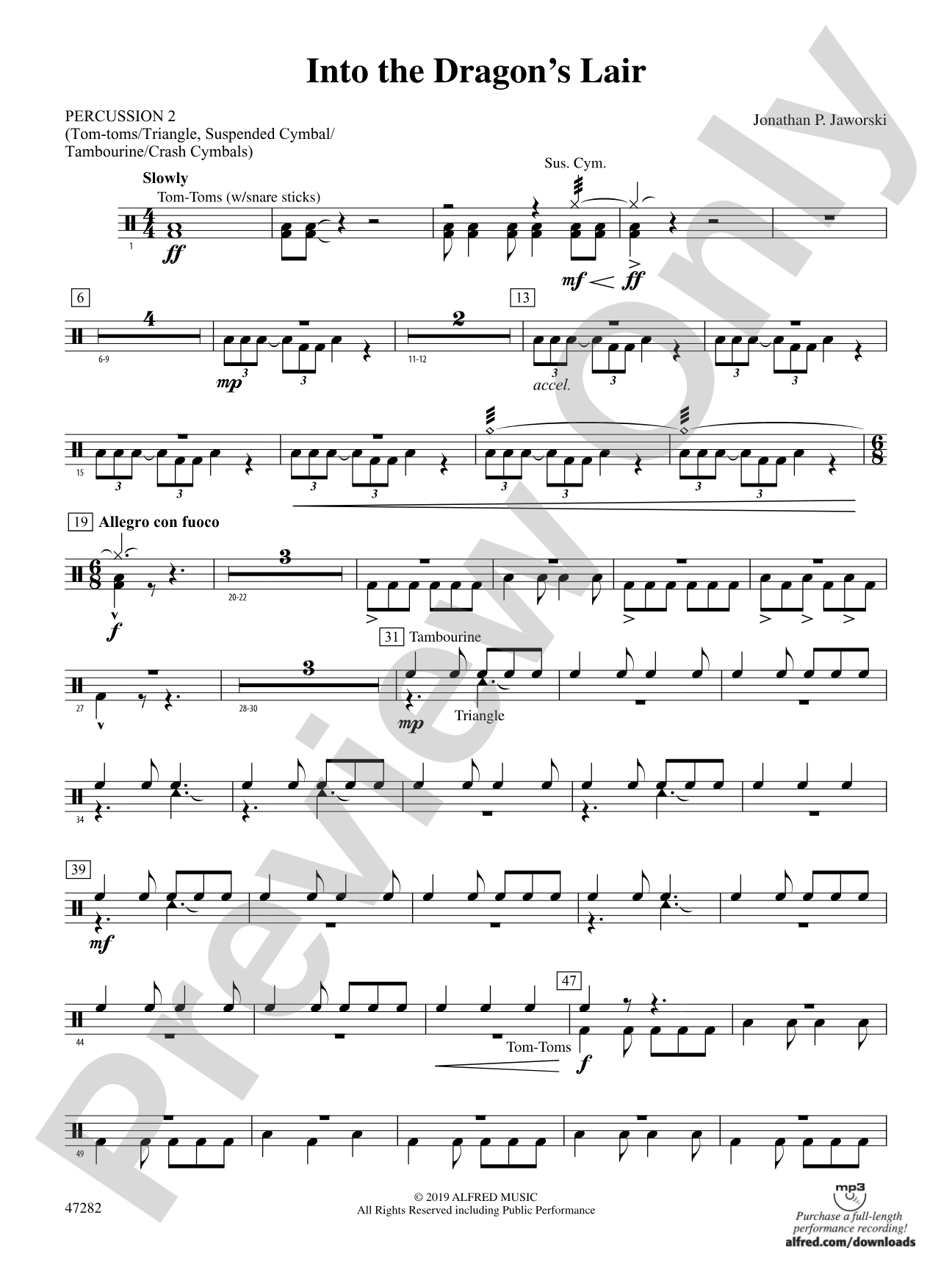 Into the Dragon's Lair: 2nd Percussion