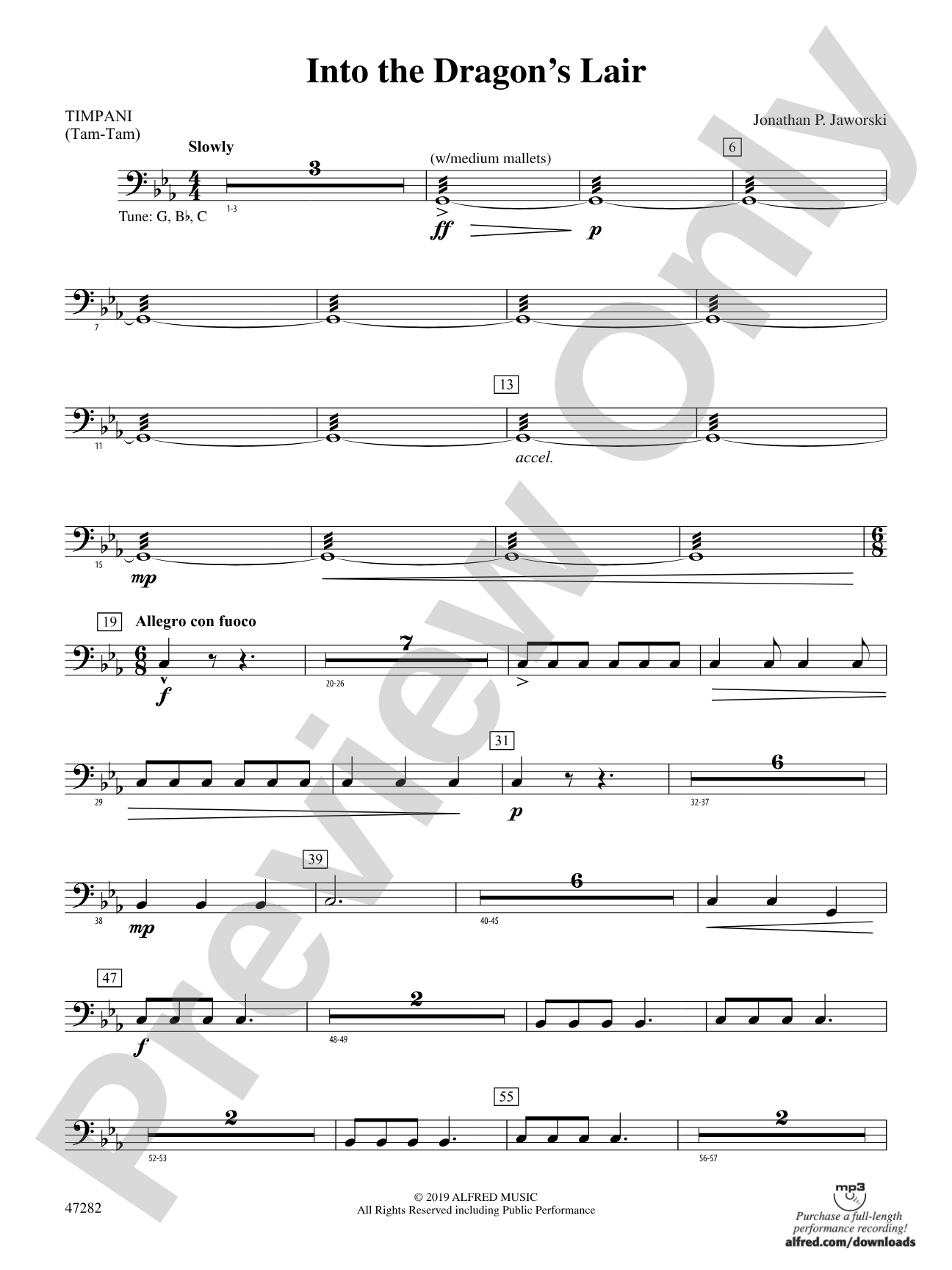 Into the Dragon's Lair: Timpani