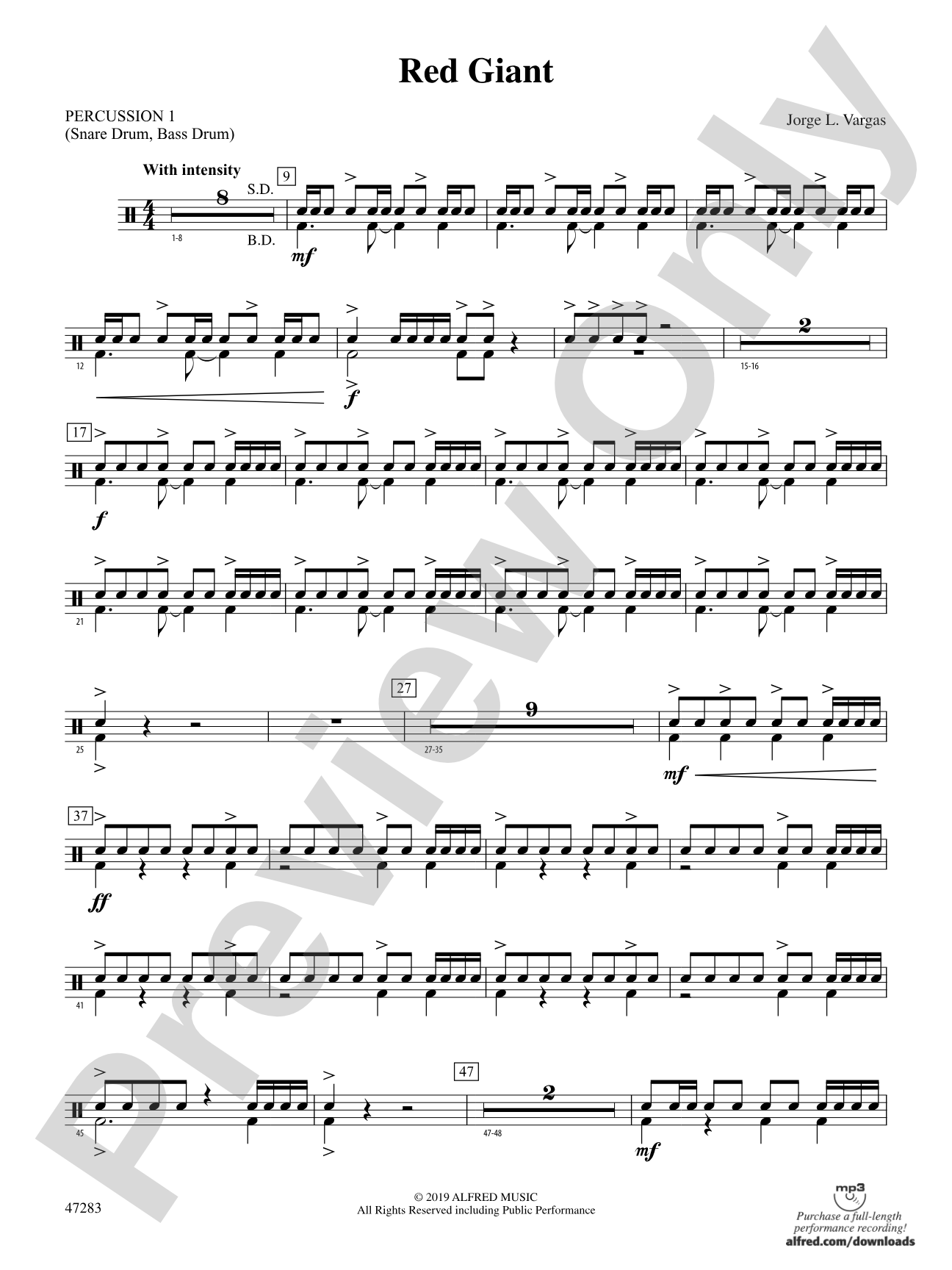 Red Giant: 1st Percussion