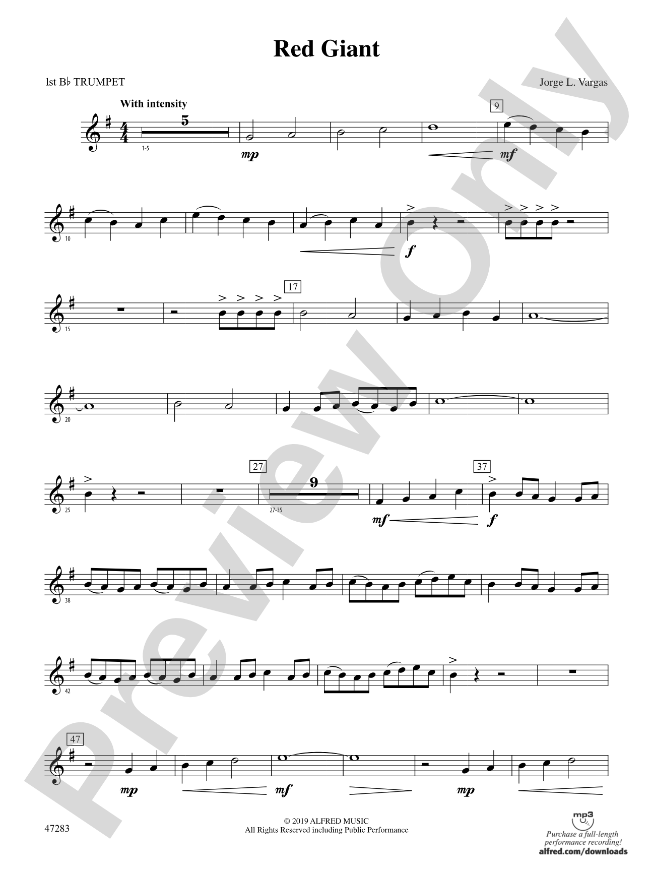 Red Giant: 1st B-flat Trumpet