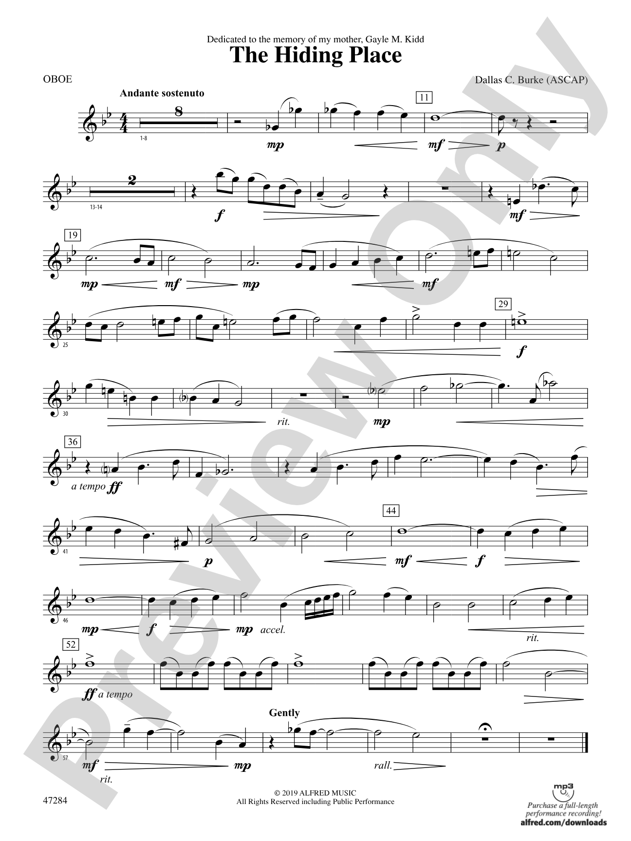 The Hiding Place: Oboe