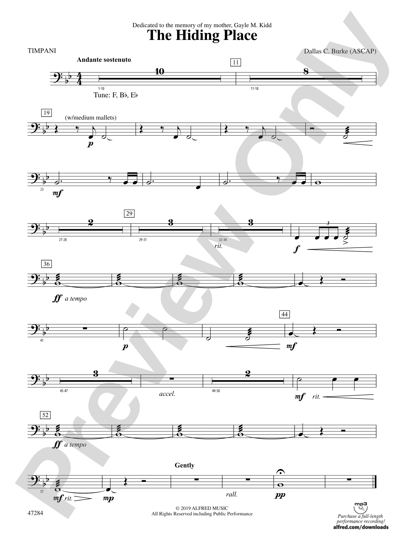 The Hiding Place: Timpani