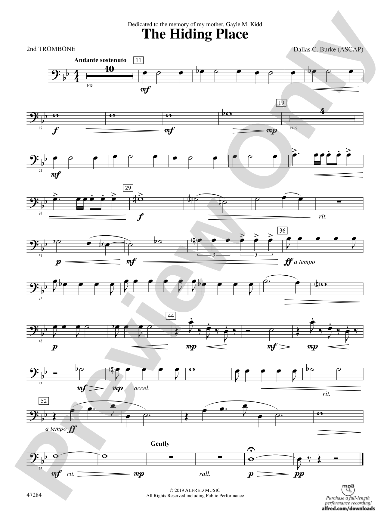 The Hiding Place: 2nd Trombone