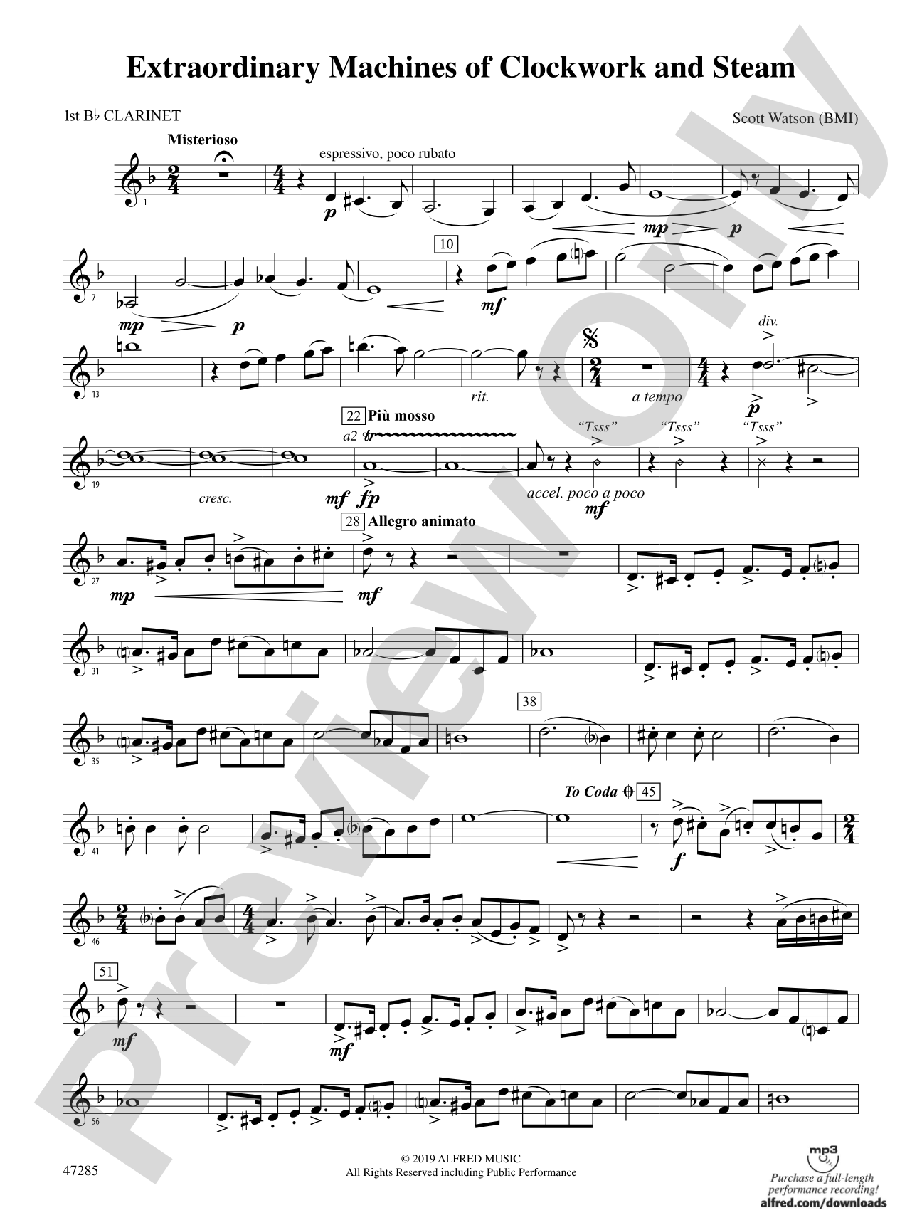 Extraordinary Machines of Clockwork and Steam: 1st B-flat Clarinet