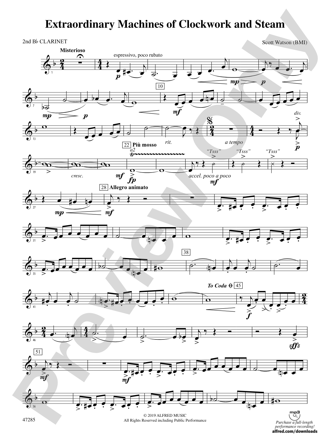 Extraordinary Machines of Clockwork and Steam: 2nd B-flat Clarinet